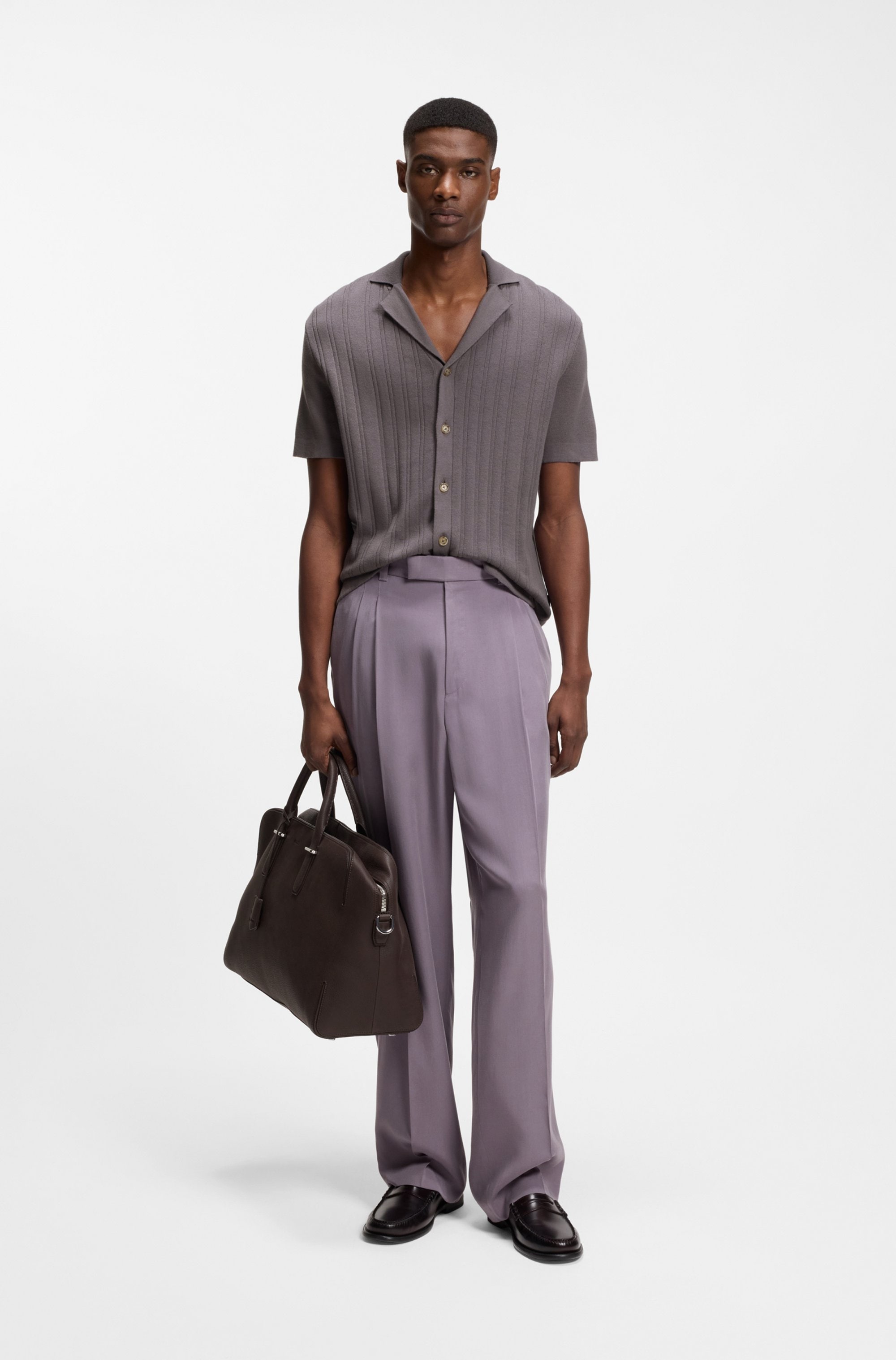 BOSS Cardigan »Neri« Hemd im Regular Fit