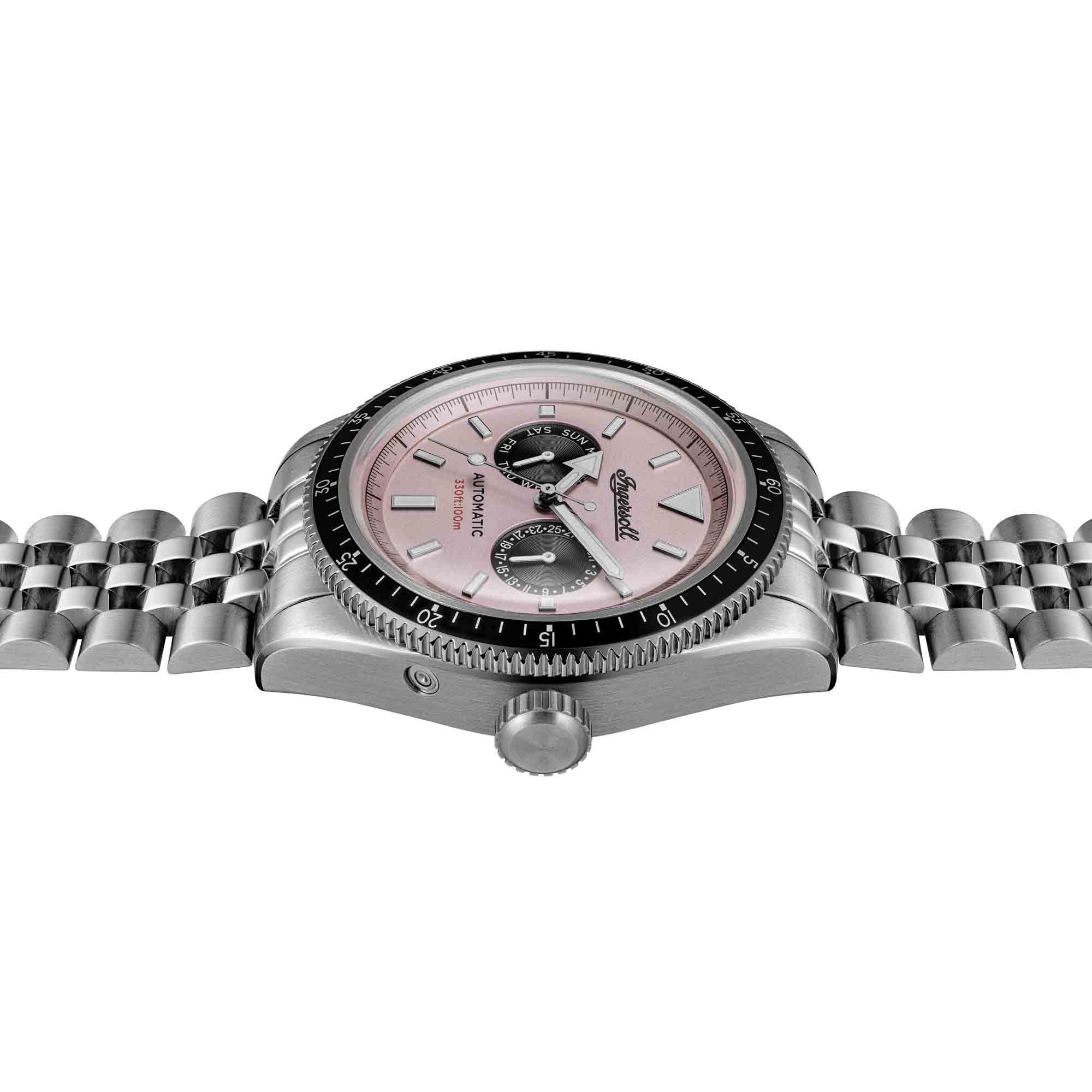Ingersoll Automatikuhr »The Outlaw« Armbanduhr, Herrenuhr, Mechanische Uhr, Edelstahlarmband, analog