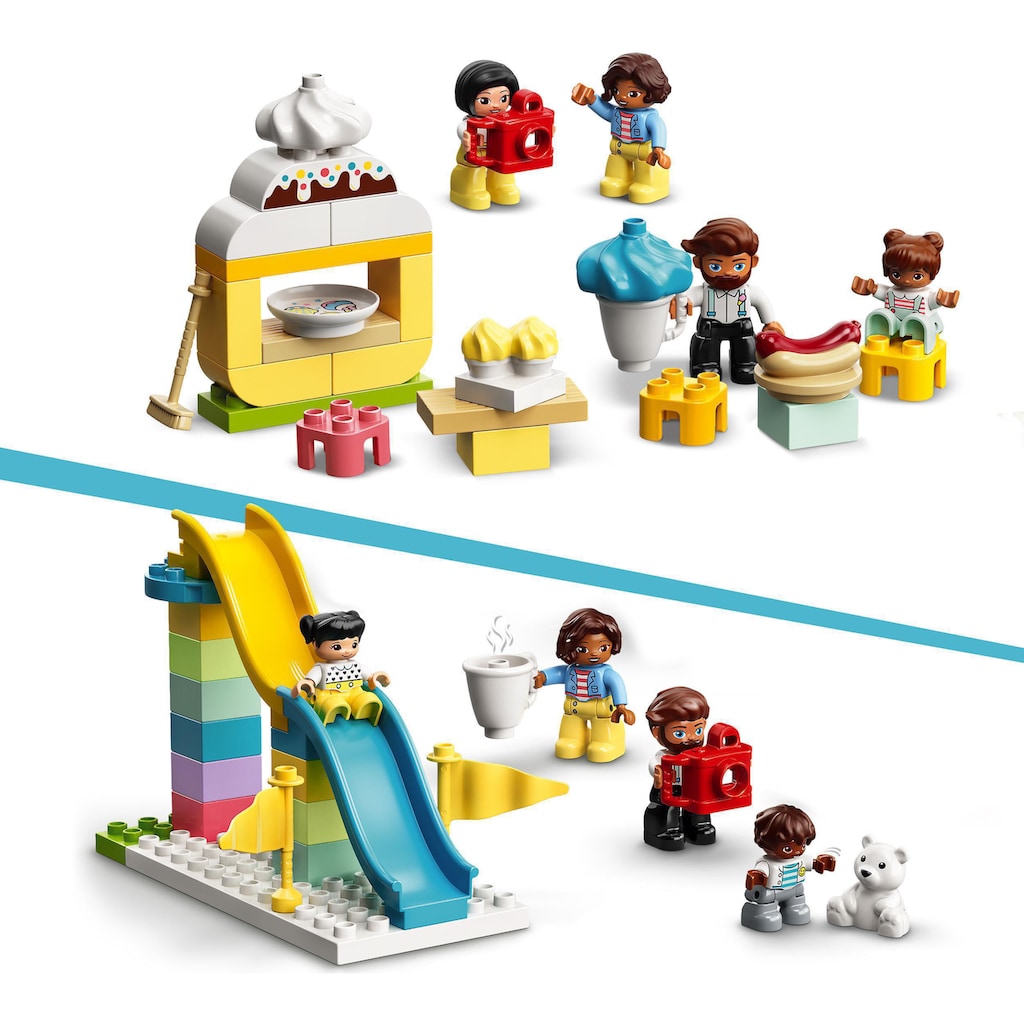 LEGO® Konstruktionsspielsteine »Erlebnispark (10956), LEGO® DUPLO® Town«, (95 St.)