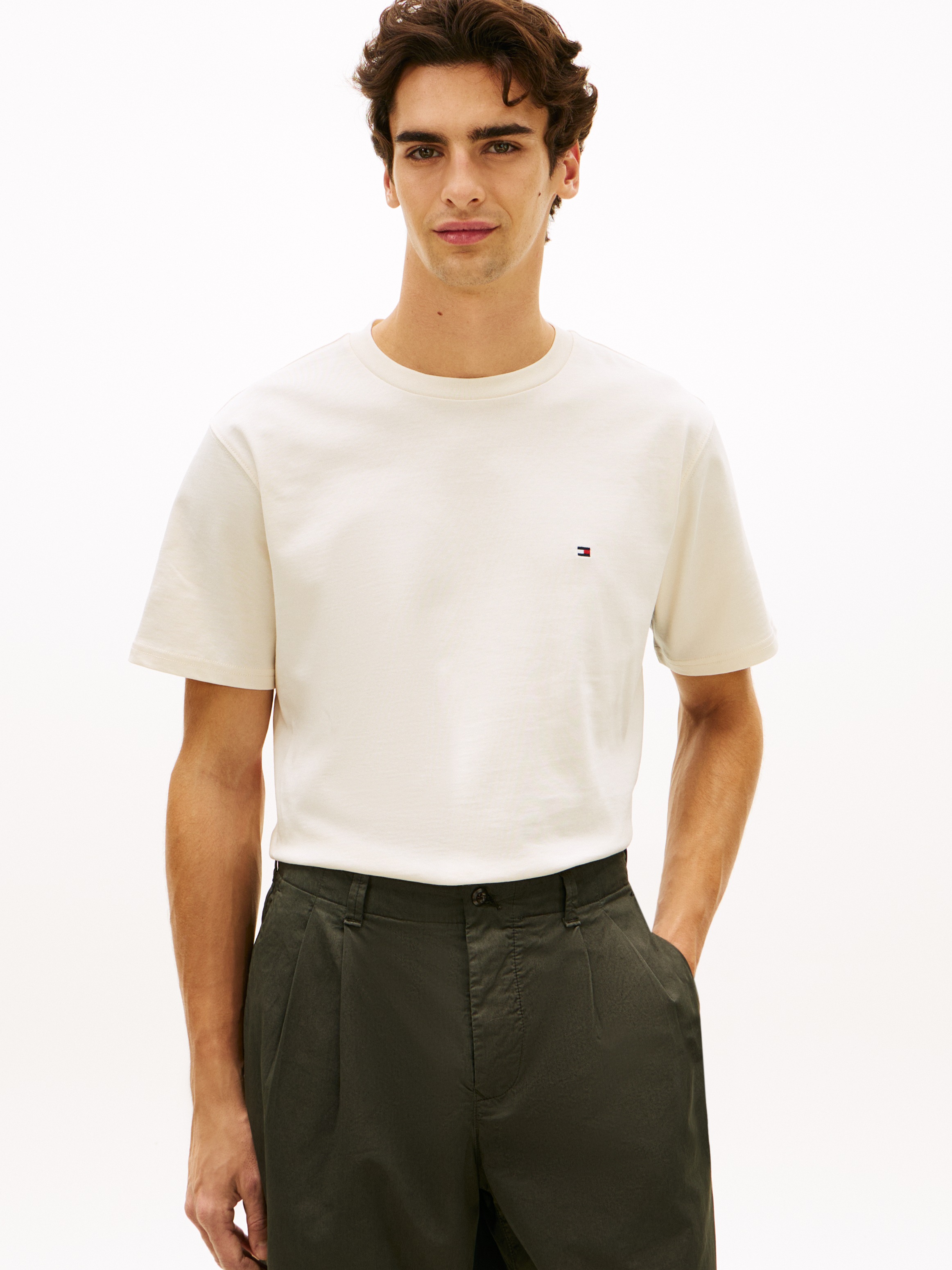 Tommy Hilfiger T-Shirt »FLAG« Regular fit mit Rundhalsausschnitt