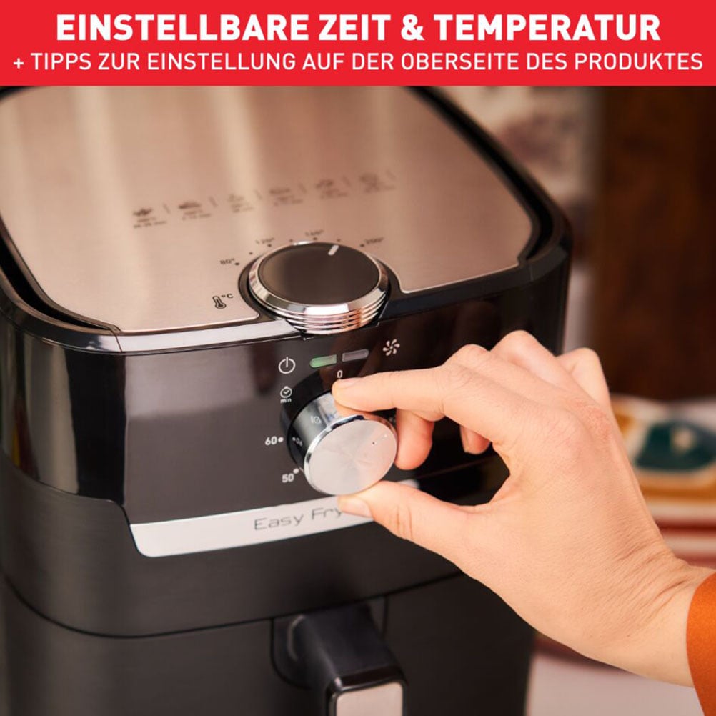 Tefal Heißluftfritteuse »Easy Fry & Grill Classic«, 1550 W, für 6 Portionen, einstellbare Zeit und Temperatur, EY5018