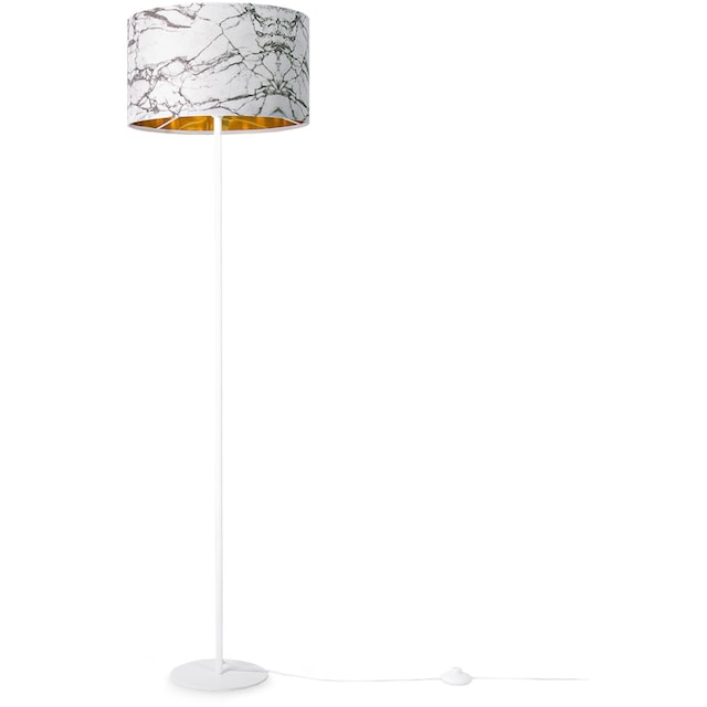 Paco Home Stehlampe »Kraft 525«, 1 flammig-flammig, Wohnzimmer Schlafzimmer  E27 Marmor Stein Design Grau Weiß bestellen online bei OTTO