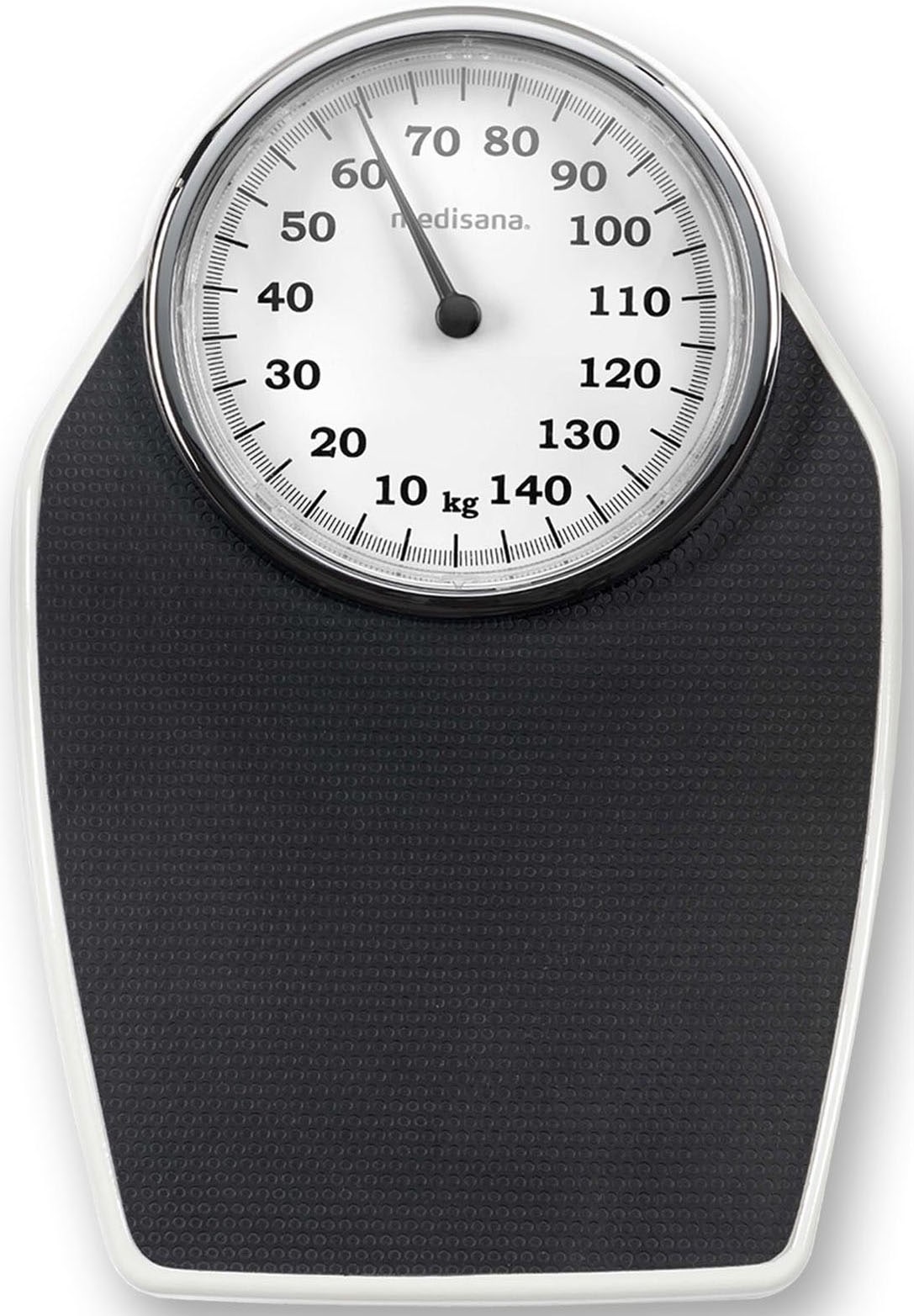 Medisana Personenwaage »PSD« Retrodesign, Batteriefrei, mechanische Funktion, analoge Vollsicht in schwarz