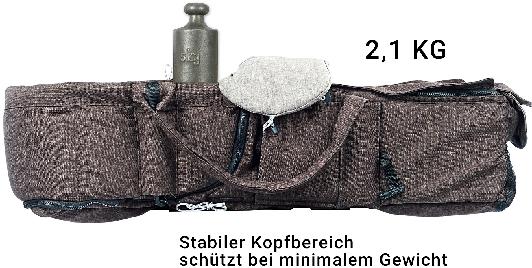 Gesslein Kombi-Kinderwagen »F10 Air+, eloxiert/tabak, anthrazit/Sterne grau«, mit Tragetasche C1 Lift; zum Teil aus recyceltem Material