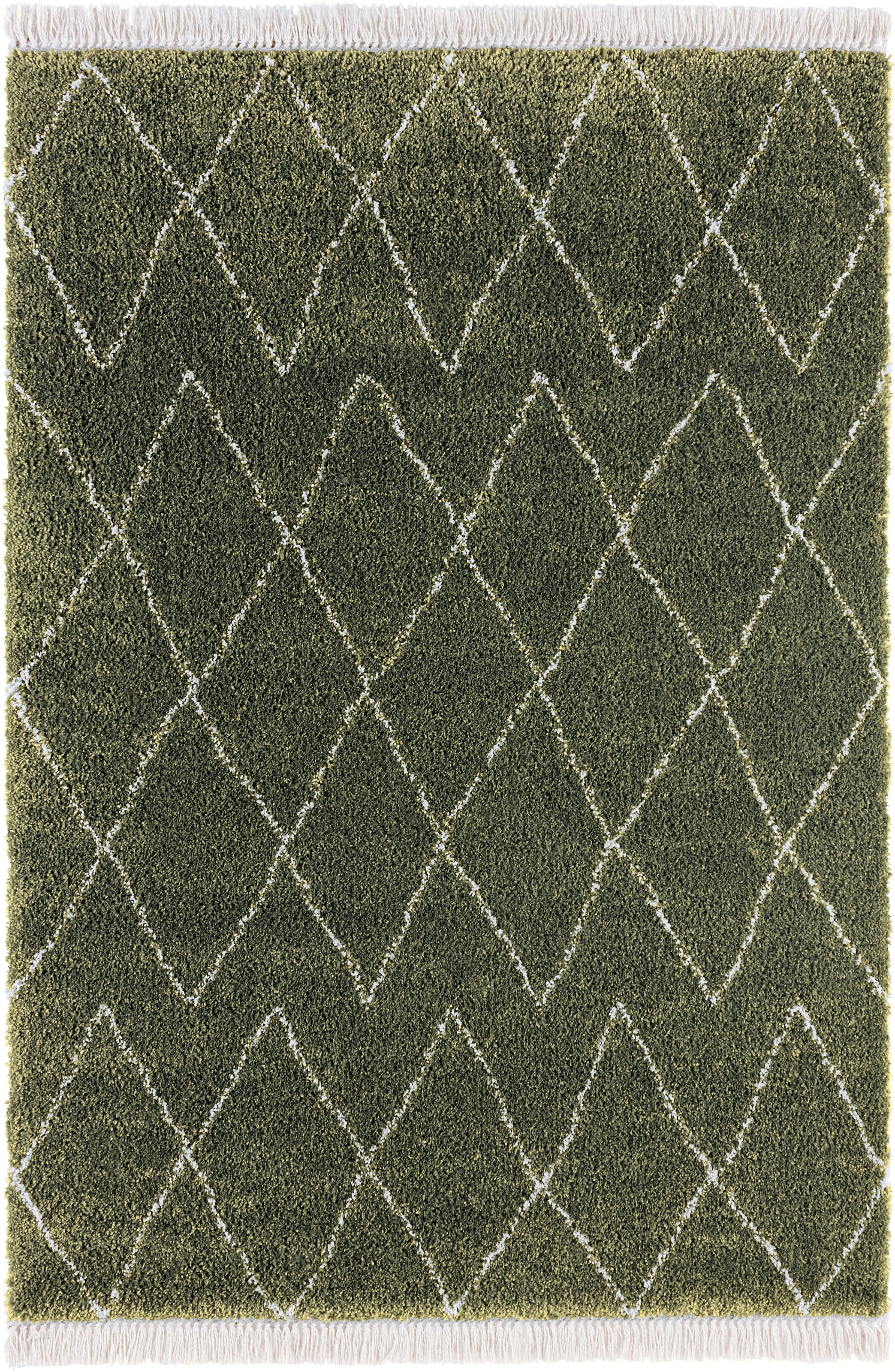 HANSE Home Hochflor-Teppich »Jade«, rechteckig, 35 mm Höhe, Shaggy, Fransen, Skandi, Weich, Modern, Wohnzimmer, Schlafzimmer, Flur