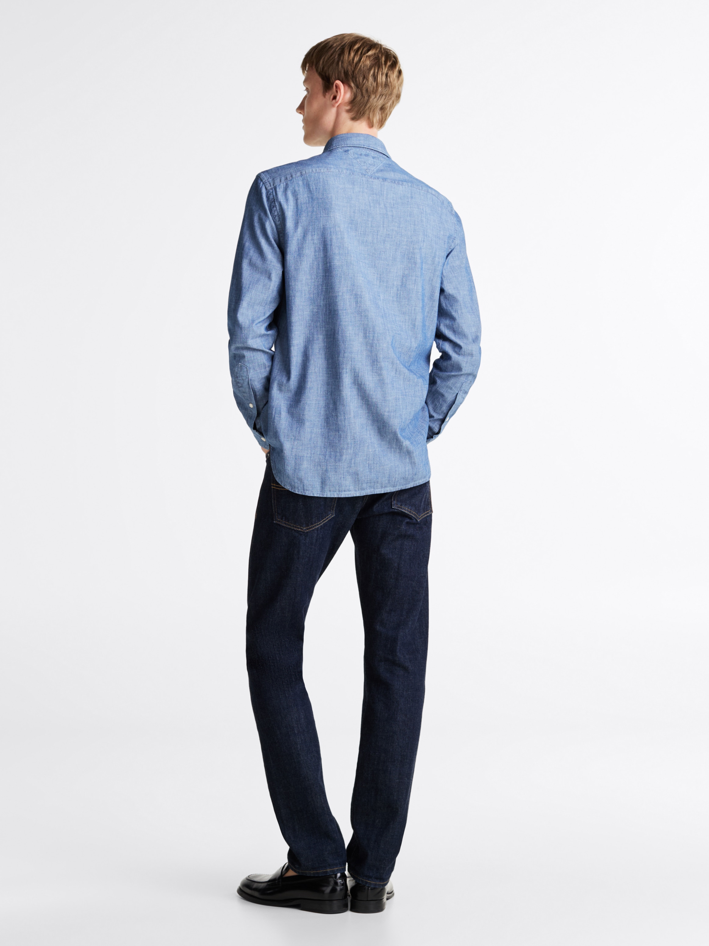 Tommy Hilfiger Langarmhemd »CHAMBRAY SOLID RF SHIRT«