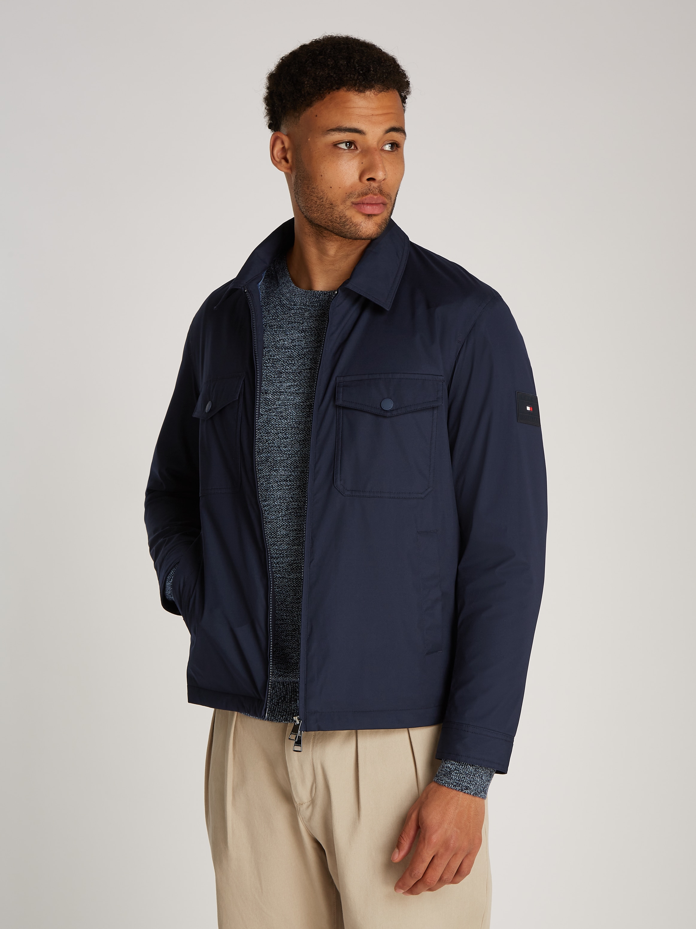 TOMMY HILFIGER Blouson »PADDED SHIRT JACKET«, mit Brusttaschen