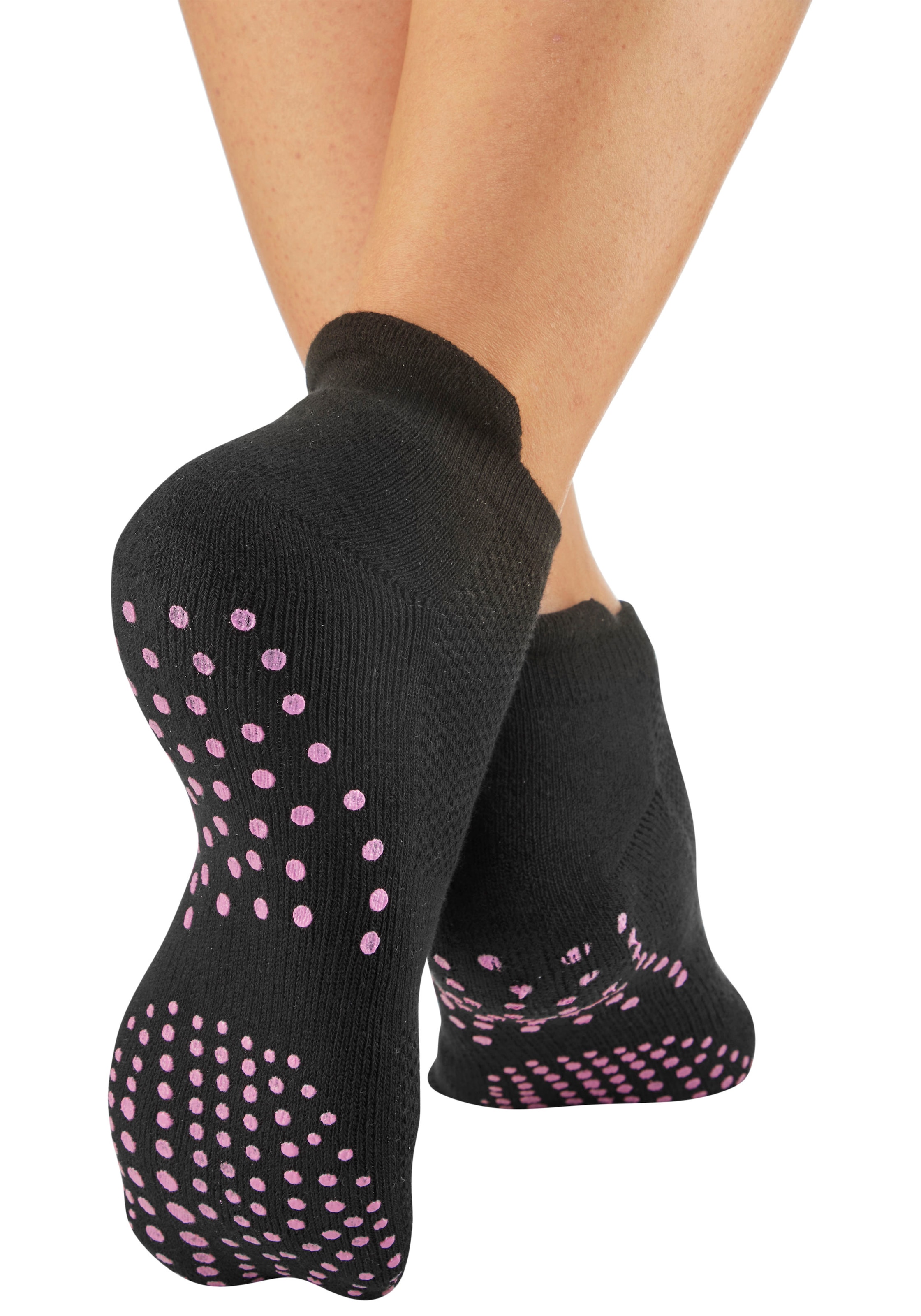 Lavana ABS-Socken, (Packung, 3 Paar), mit farbigen Noppen