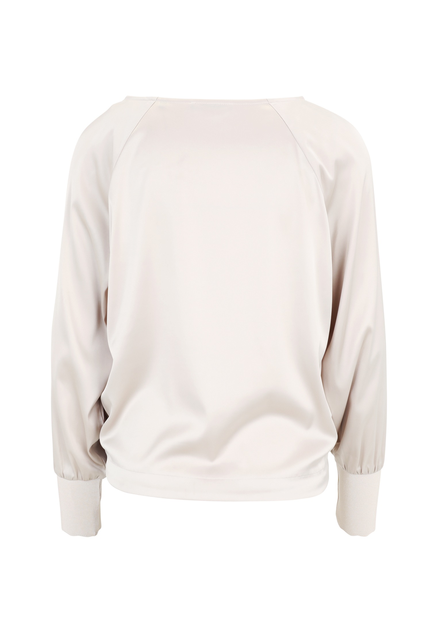 Zero Satinbluse »Satinbluse mit Strickbündchen«