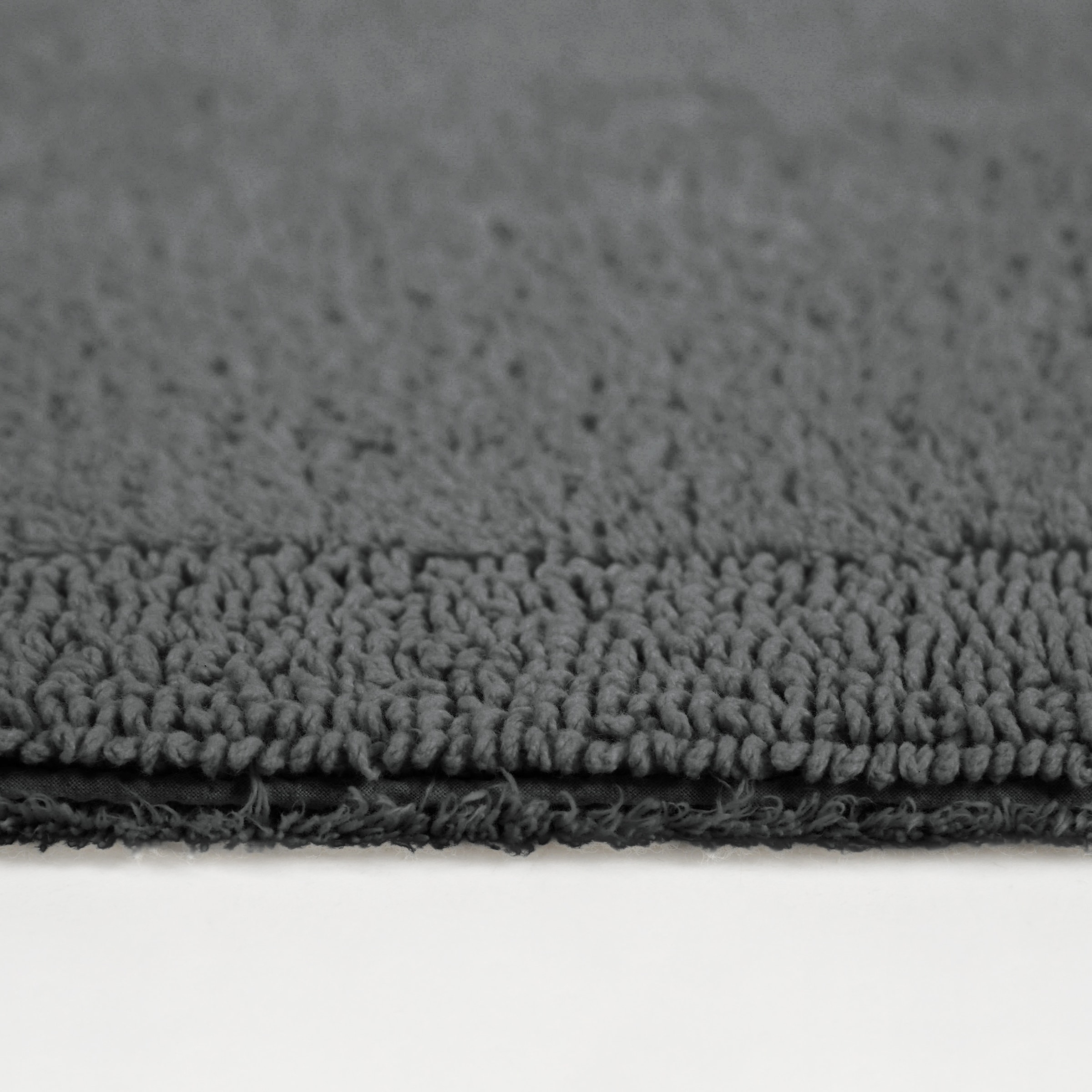 my home Badematte »Kapra, Badvorleger, Badezimmer Teppich«, beidseitig nutzbar-fußbodenheizungsgeeignet-strapazierfähig, mit Bordüre, Badteppich, Badematte, Baumwolle