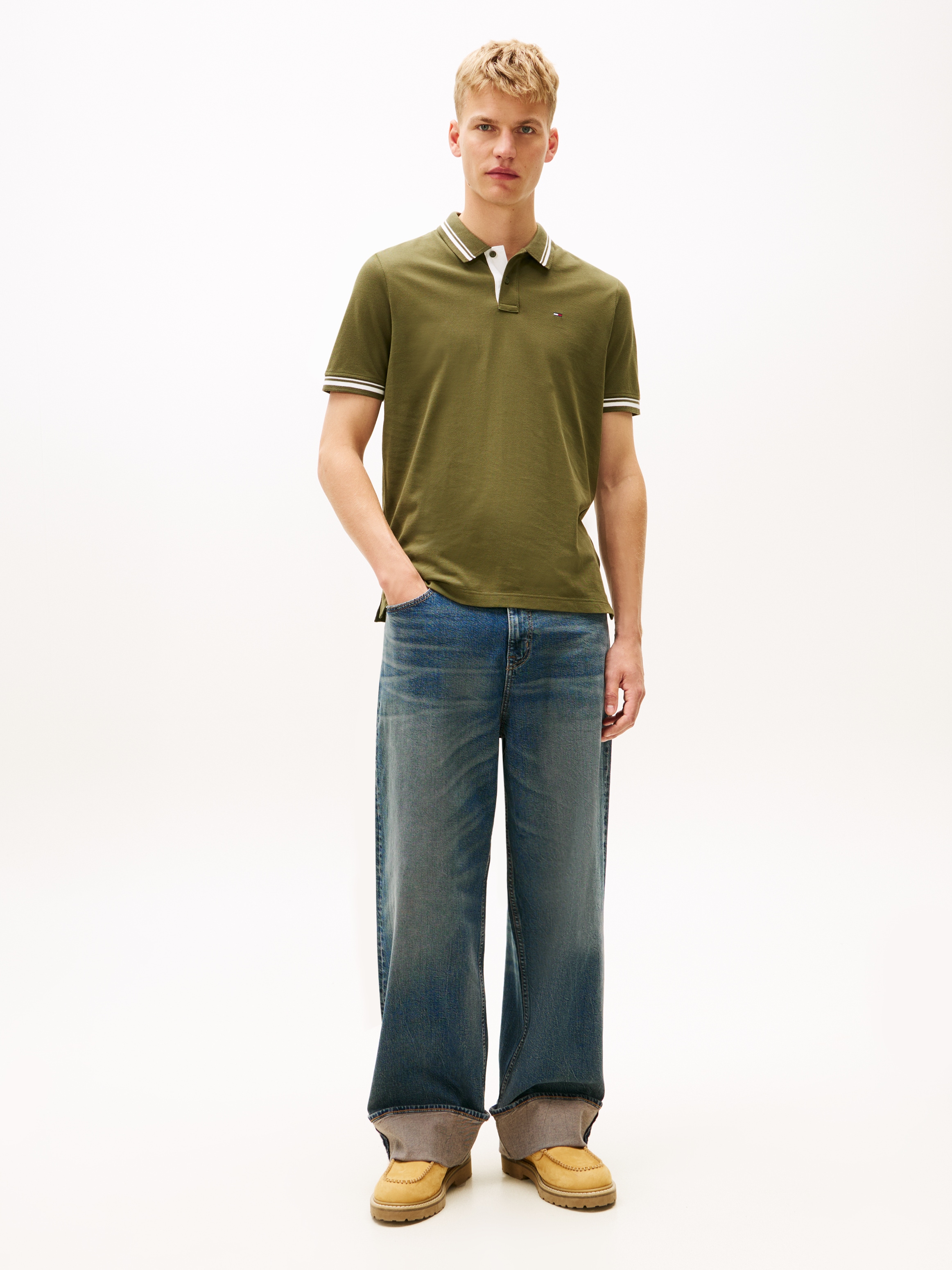 Tommy Jeans Poloshirt »TJM REG TIPPED POLO EXT« Mit Rundhalsausschnitt