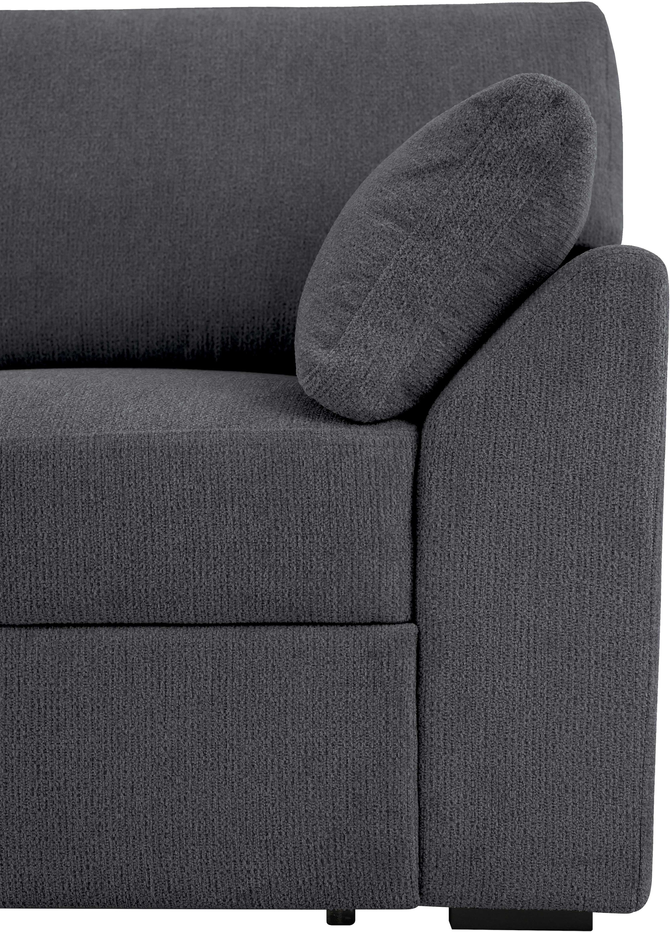 Home affaire Ecksofa »Citry« Breite 242 cm, Chenille, Bettfunktion, Bettkasten, L-Form