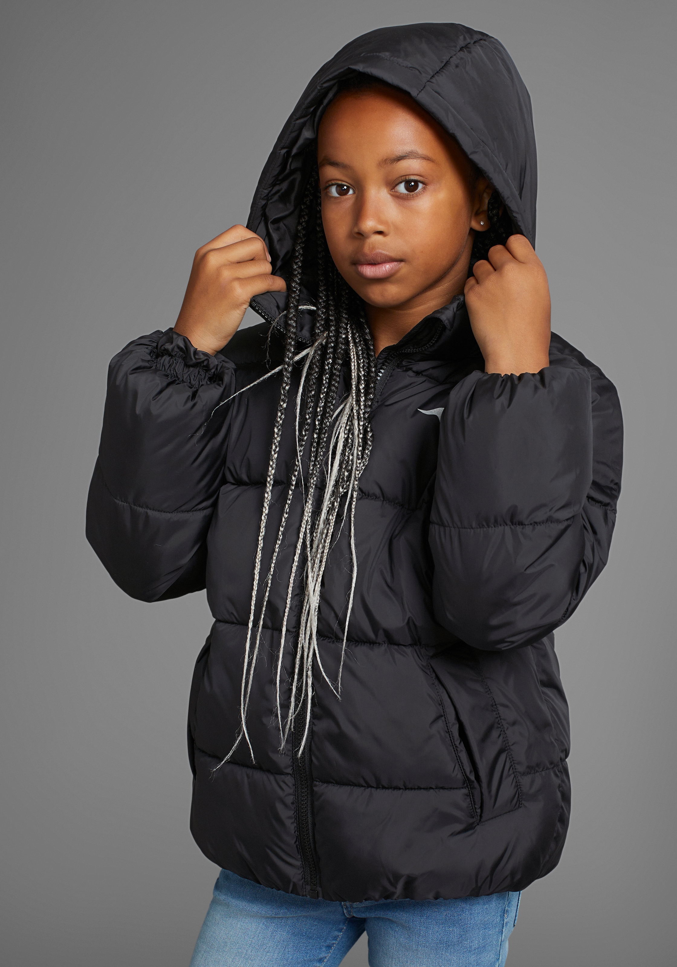 Winterjacke »Outdoor Steppjacke für Mädchen«, mit Kapuze, Steppjacke mit...