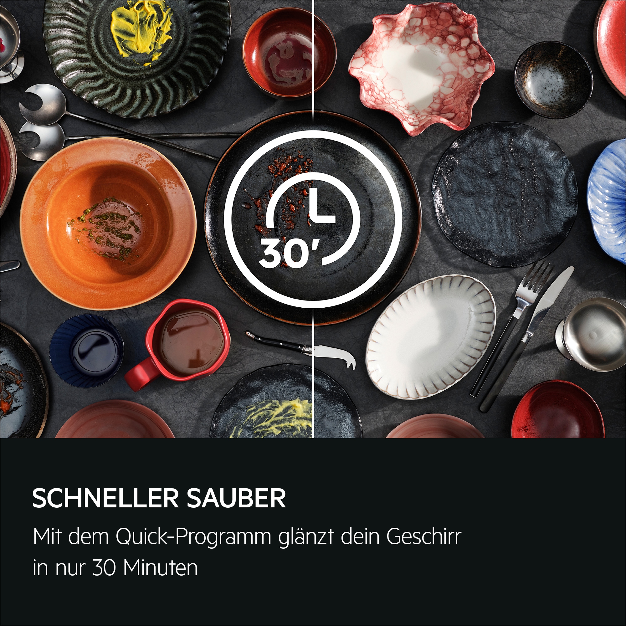 AEG vollintegrierbarer Geschirrspüler 6000 »GI620C2SC« Spülmaschine – starke Sprühabdeckung, viel Platz & sauber