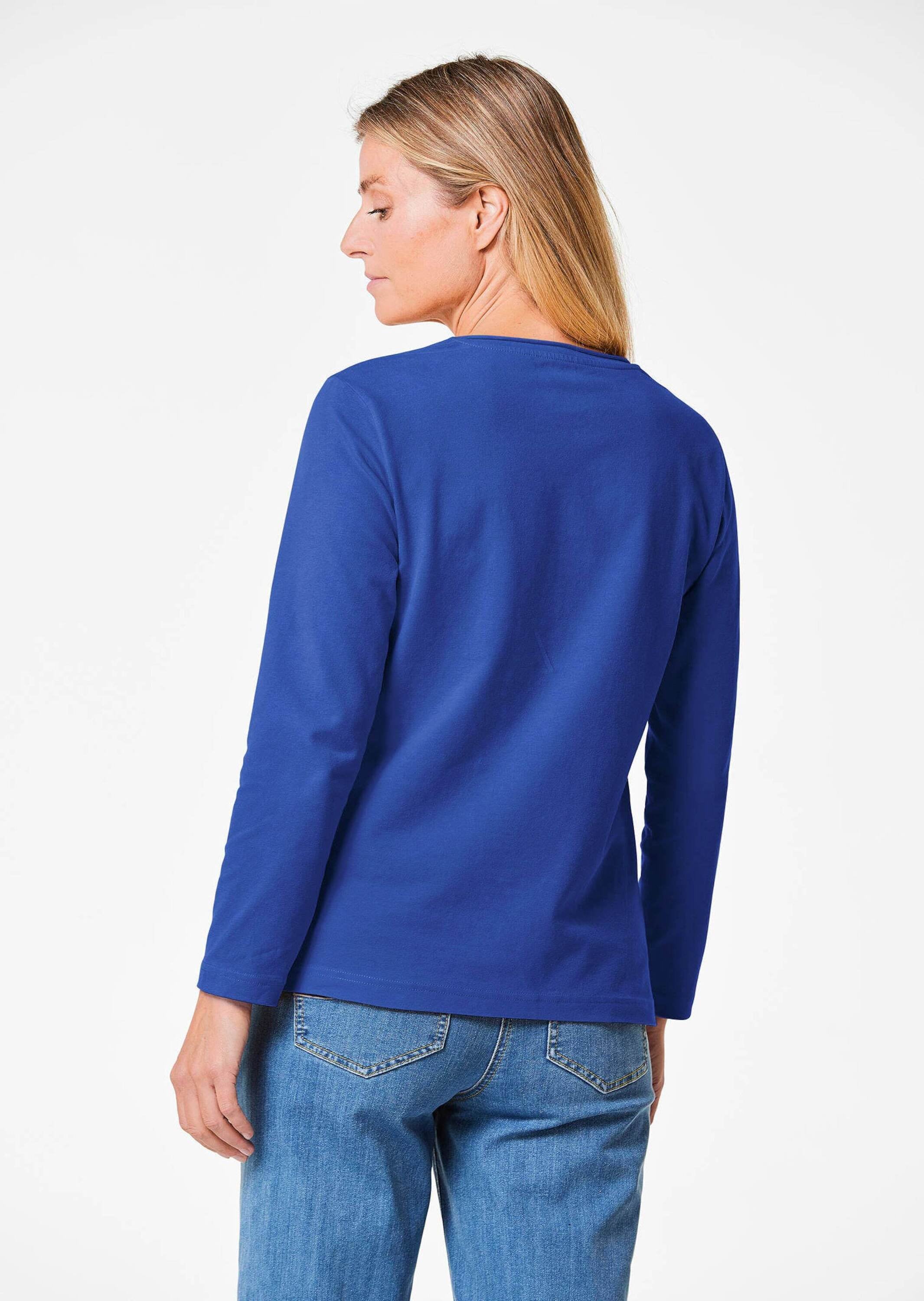 GOLDNER Longpullover »Shirt T-Shirt mit Rundhals«