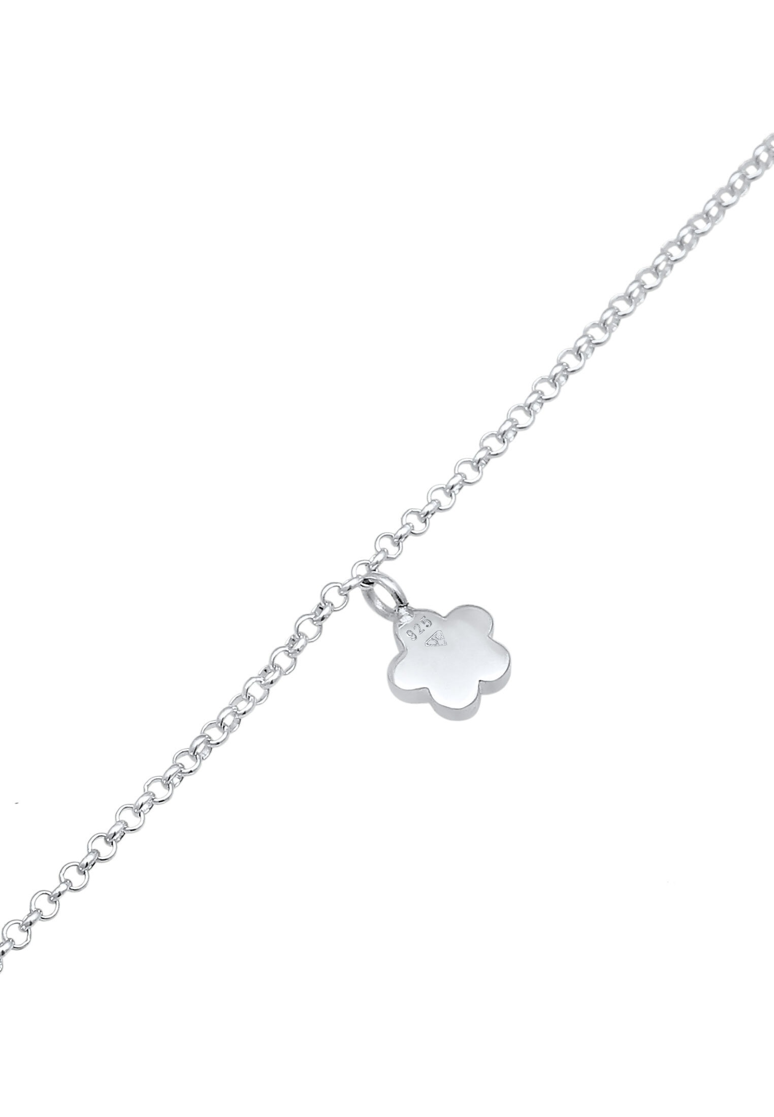 Elli Fußkette »Fußschmuck Blume Blüte 925 Silber, mit Kristallen von Swarovski®«