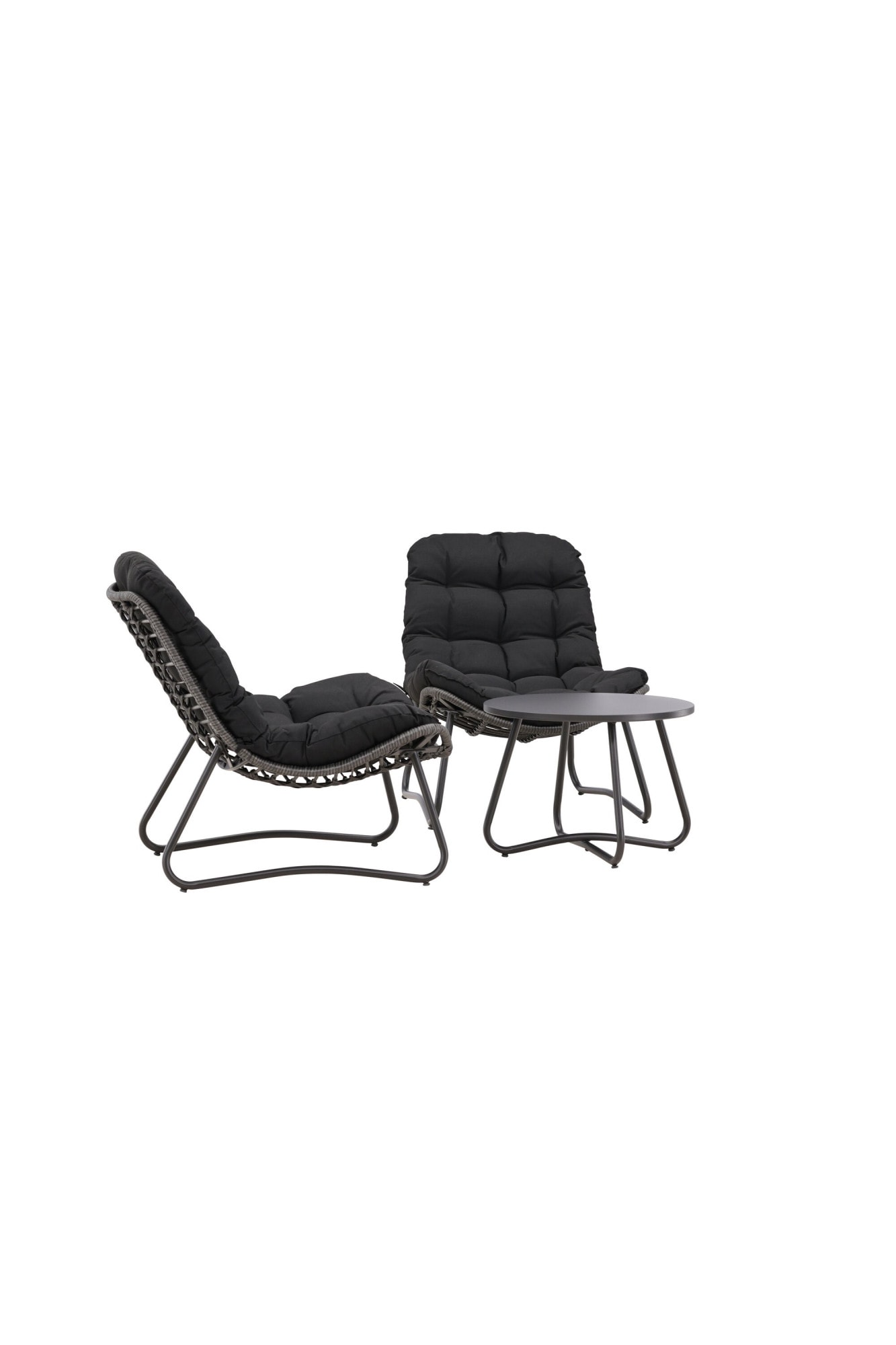 Venture Home Gartenlounge-Set »Cala, großzügiges Outdoor-Set für hohen Sitzkomfort« 3 tlg. Loungemöbel rund, Stoffbezug, angenehm, weich