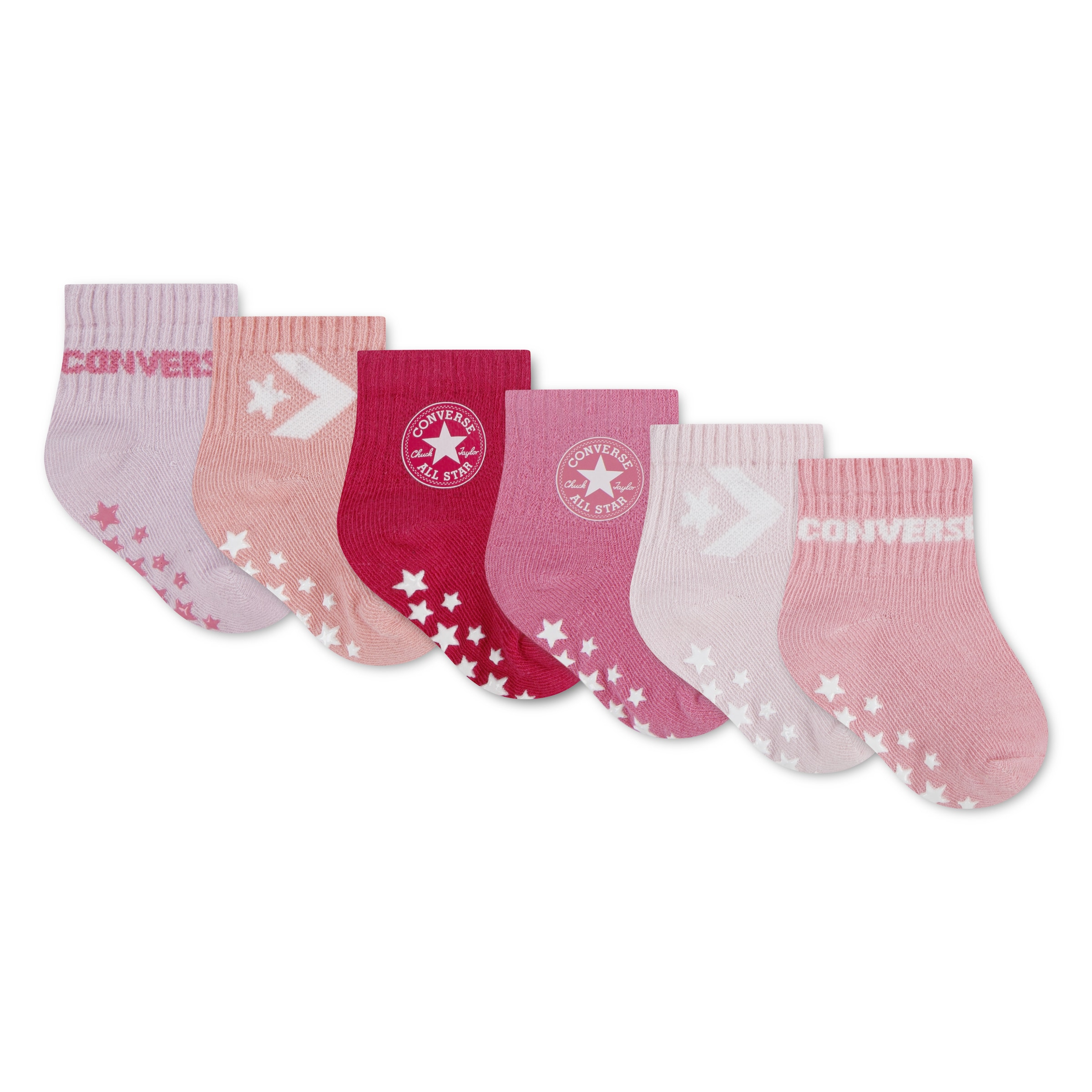 Converse Socken »CHN CORE 6PK GRIP INF TOD SCKS« im 6er-Pack, aus Baumwolle, Polyester und Elasthan