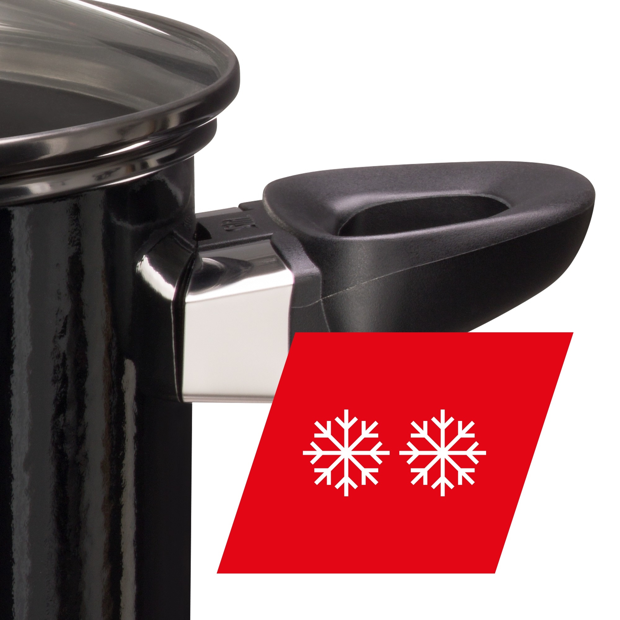 Silit Topf-Set »Modesto Line Black, Induktionstöpfe spülmaschinengeeignet«, Silargan®, (Set, 7 tlg., je 1 Fleischtopf mit Deckel Ø 16/20/24 cm, 1x Stielkasserolle Ø 16 cm), für alle gängigen Herdarten geeignet, Made in Germany