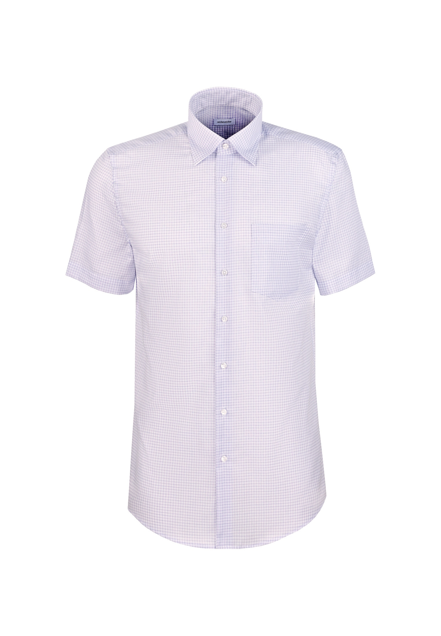 seidensticker Businesshemd »Schwarze Rose« Comfort 1/2 Covered-Button-Down-Kragen Karo