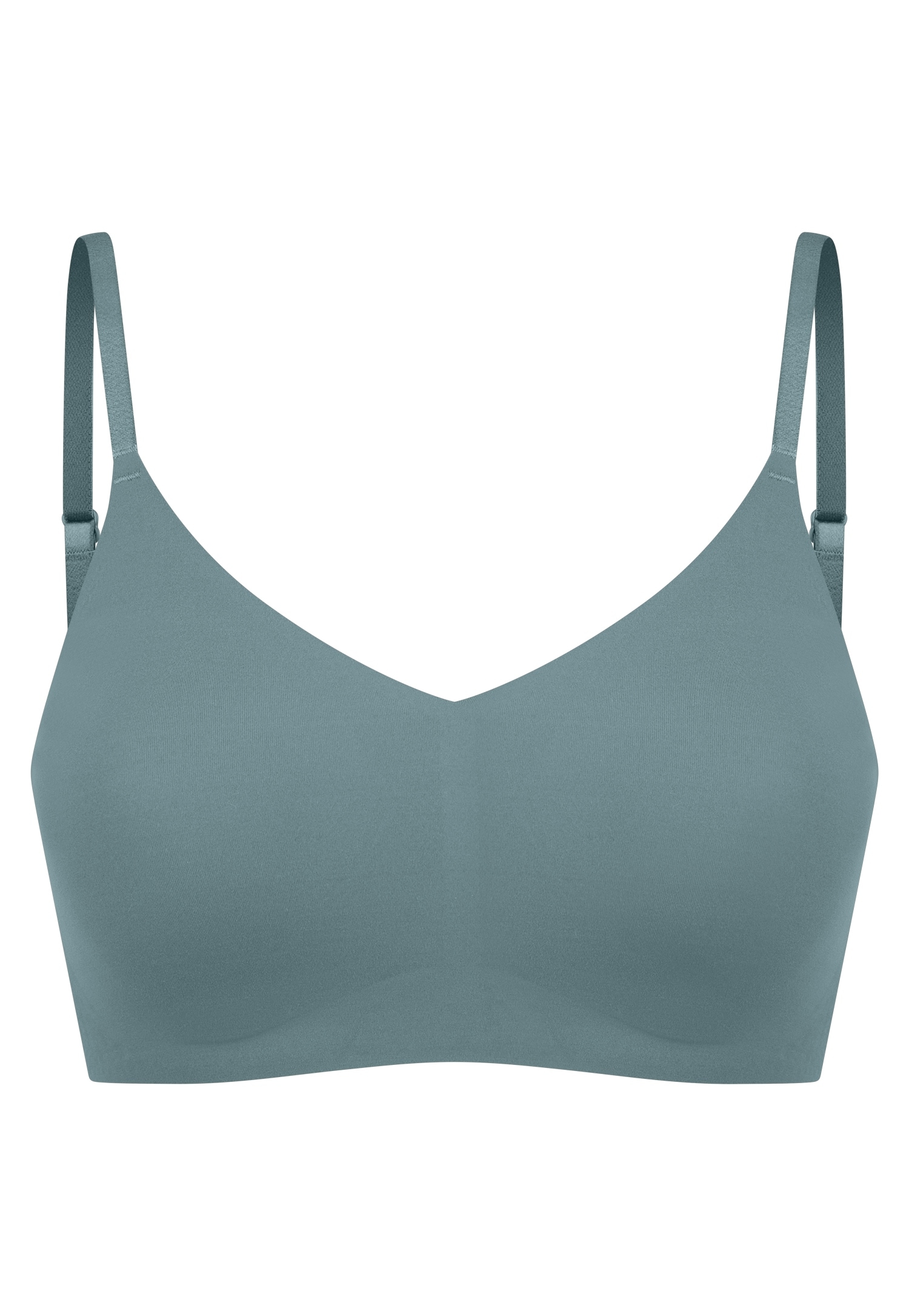 Schiesser Bustier »Invisible Soft« Mikrofaser, herausnehmbare Pads, V-Ausschnitt, Lasercut-Abschlüsse