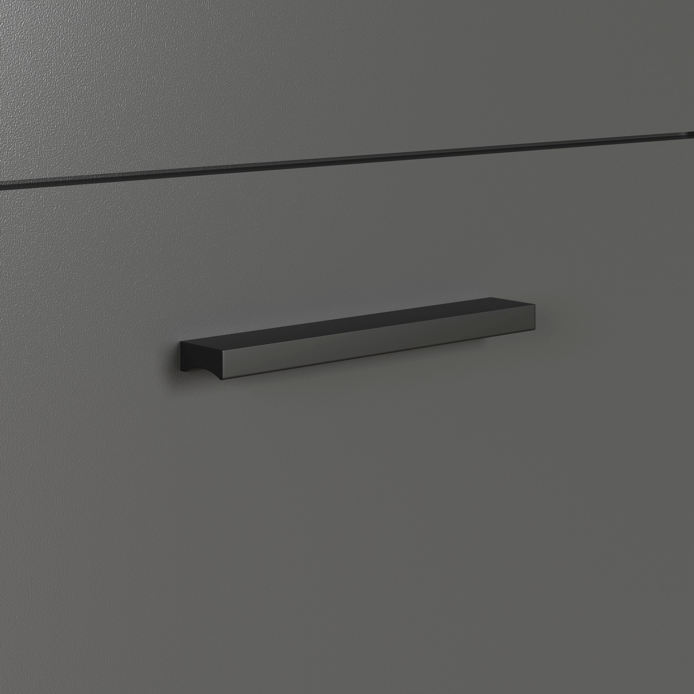 Home affaire Highboard »Estepona« 1 Stk. tlg. Vitrine, Tür mit Rillen-Optik, Breite 91 cm
