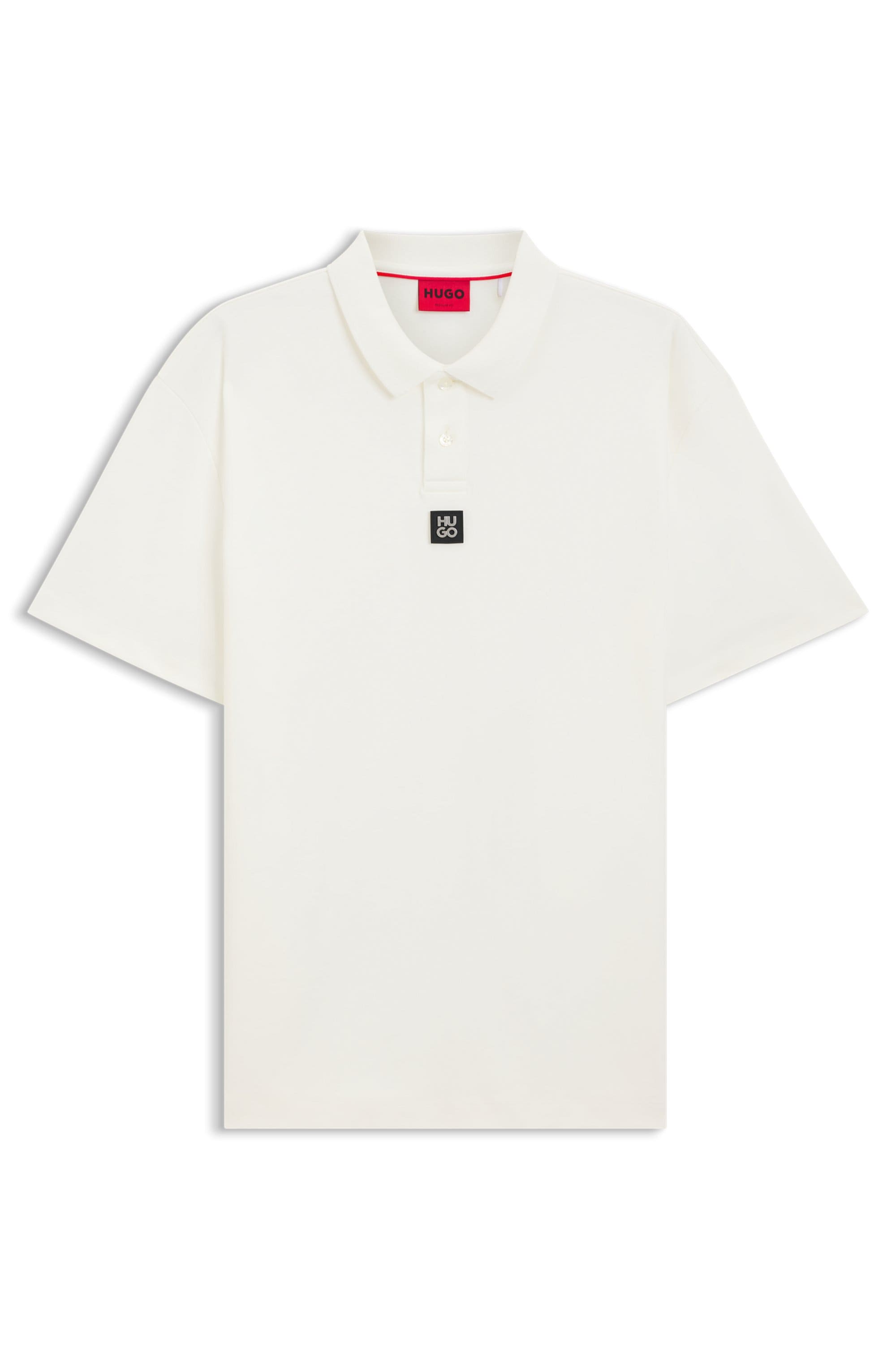 HUGO Poloshirt »Deabono_D Metal Logo« Regular Fit , Premium Interlock Cotton