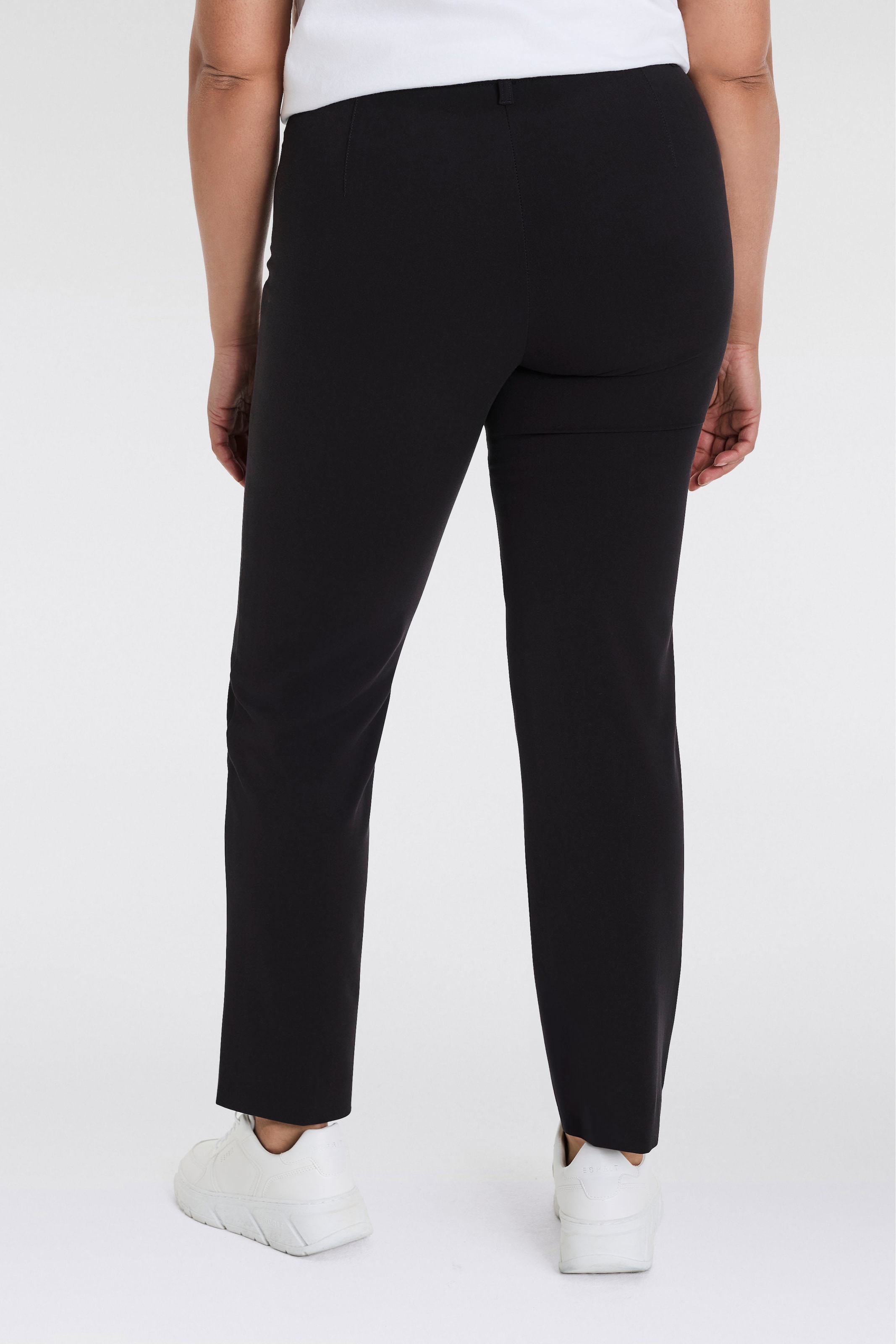 KjBRAND Stoffhose »Hose Bea in Bi-Stretch Kammgarnoptik mit Bügelfalte«, ideal für kräftige Oberschenkel