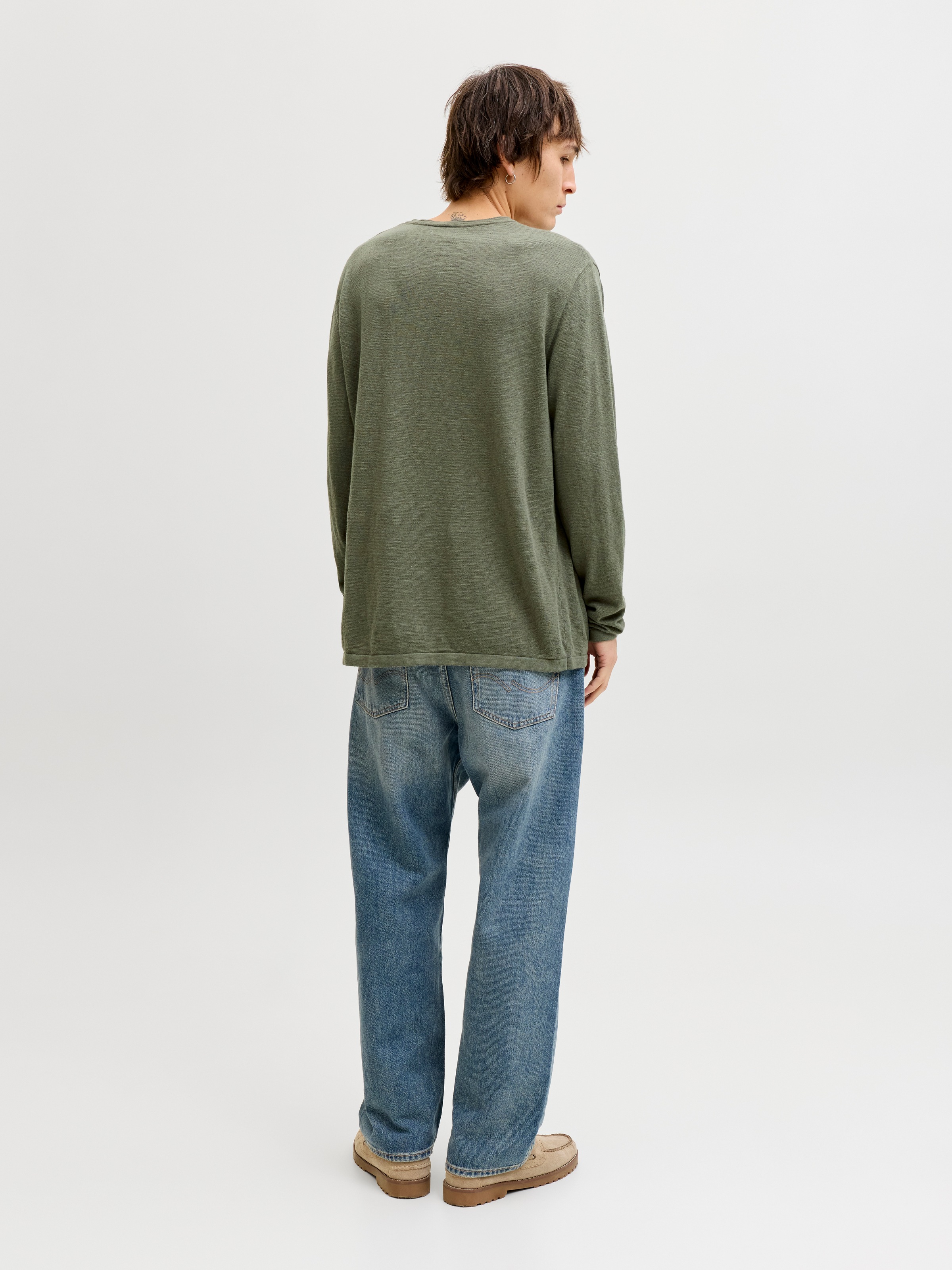 Jack & Jones Rundhalspullover »JJESUMMER KNIT CREW NECK SN« mit Rundhalsausschnitt
