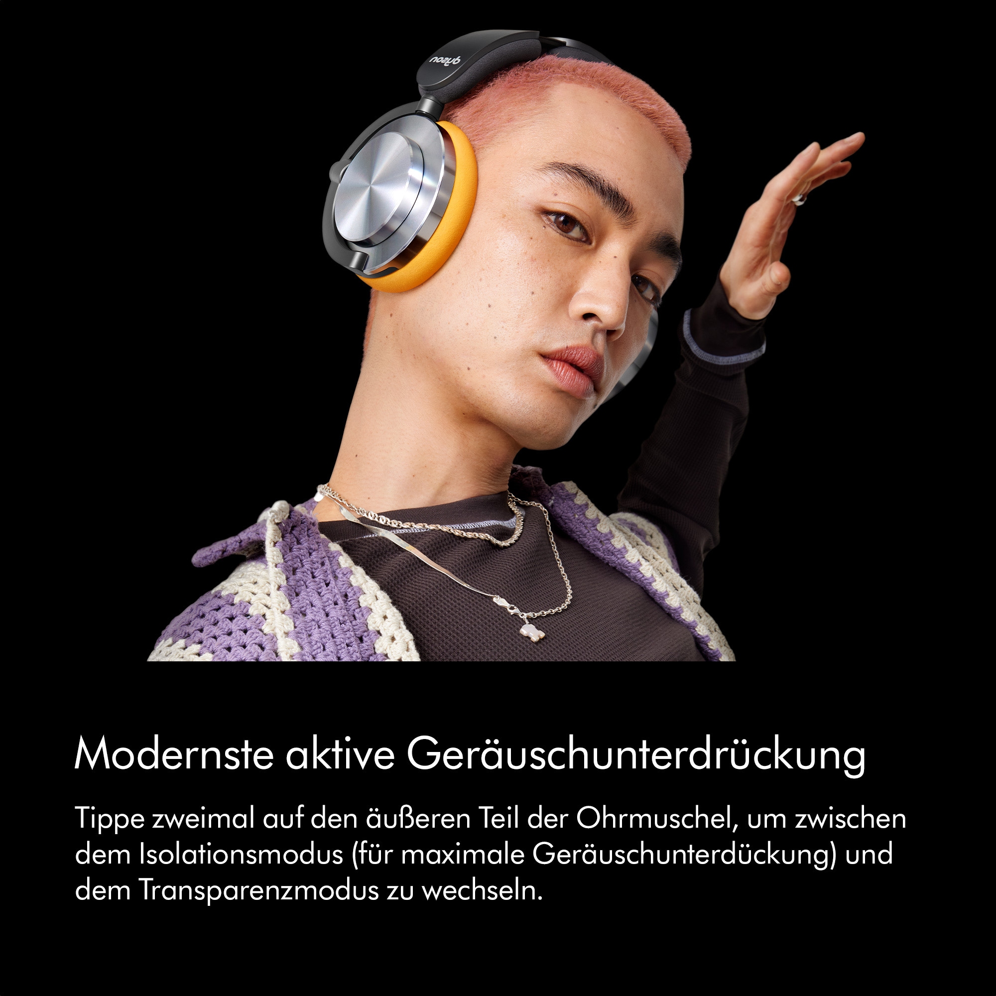 DYSON Over-Ear-Kopfhörer »OnTrac™« Bluetooth Geräuschisolierung | Transparenzmodus Integriertes Mikrofon zum telefonieren und Geräuschunterdrückung