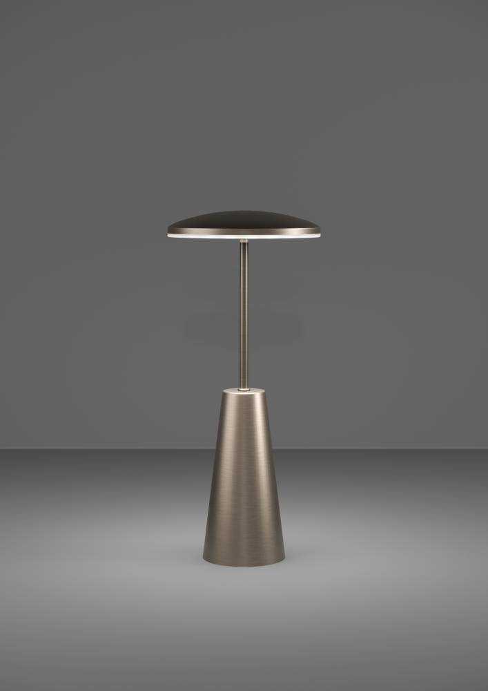 EGLO Tischleuchte »PICCOLA«, 1 flammig, Leuchtmittel LED-Modul | LED fest integriert, dimmbare Nachttischlampe, Metall in Bronze, Lampe für Balkon, IP54