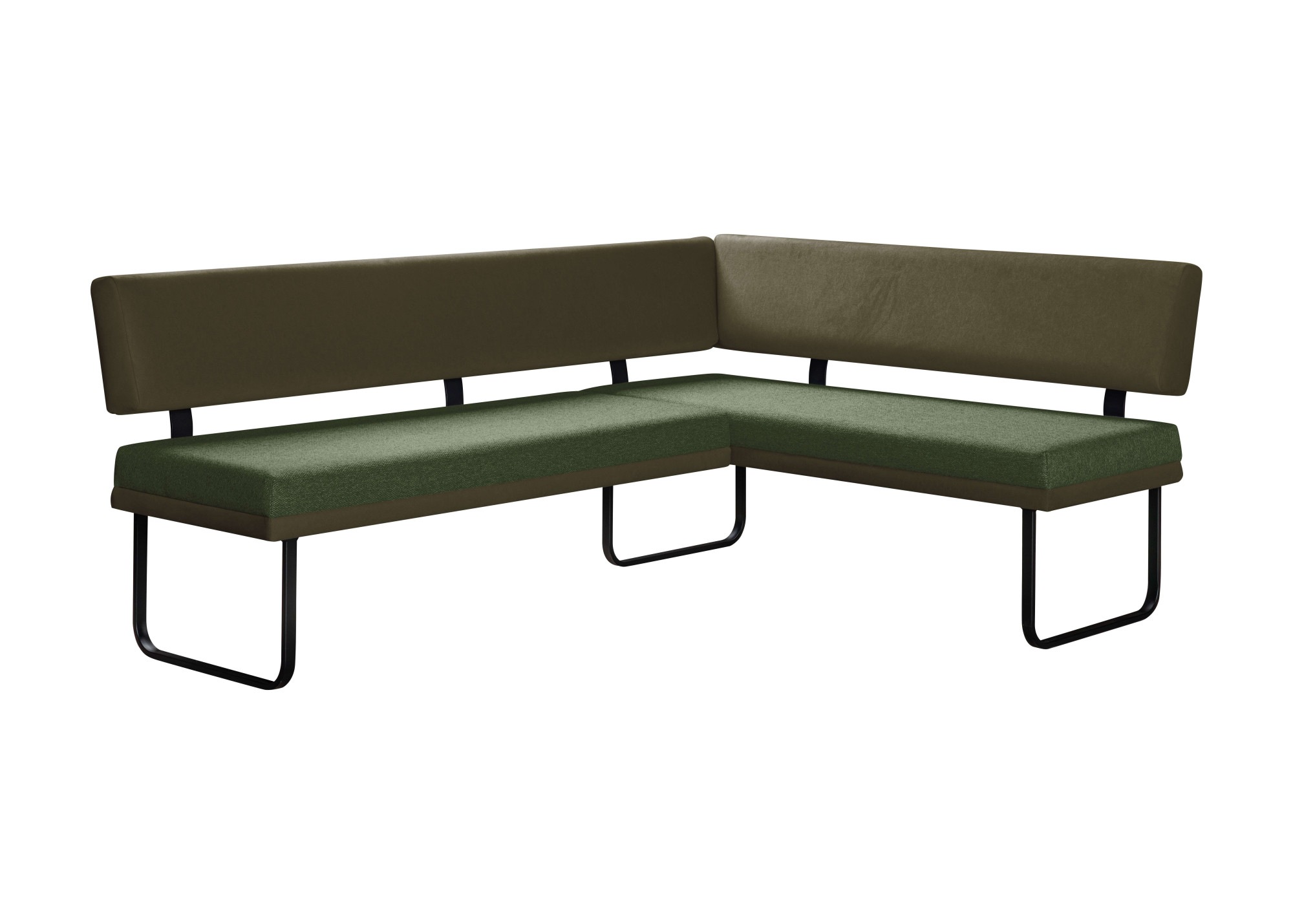 OTTO home Eckbankgruppe »Gabi Essecke, Sitzgruppe, Eckbankgruppe, Küchenbankgruppe« Set, 4tlg, 4 tlg. tlg. Gestell aus matt-schwarzem Flachmetall, stabil, 2-Stoff-Design