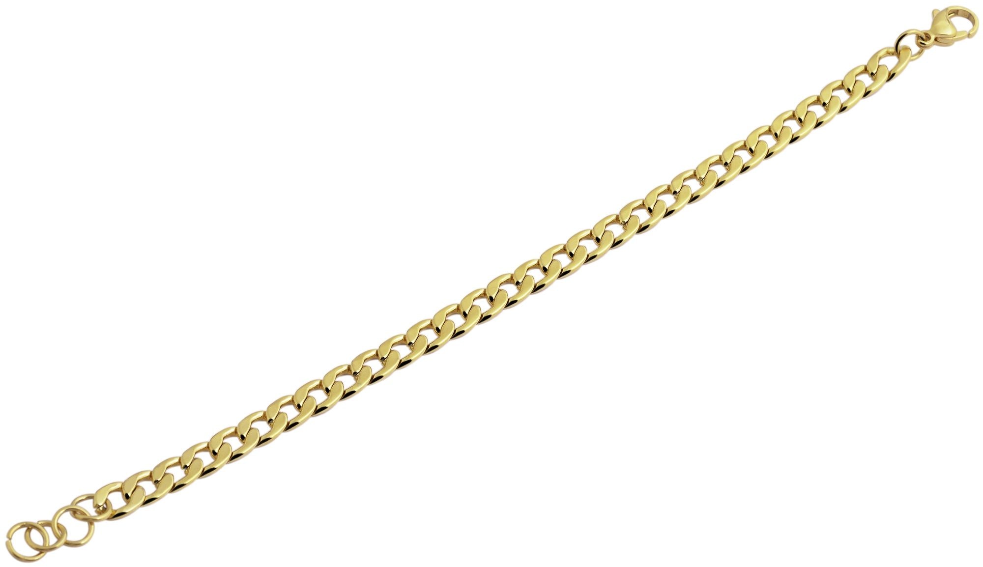 Adelia´s Panzerarmband »Unisex Armband ¿ Panzerarmband aus Edelstahl 18+1 cm«
