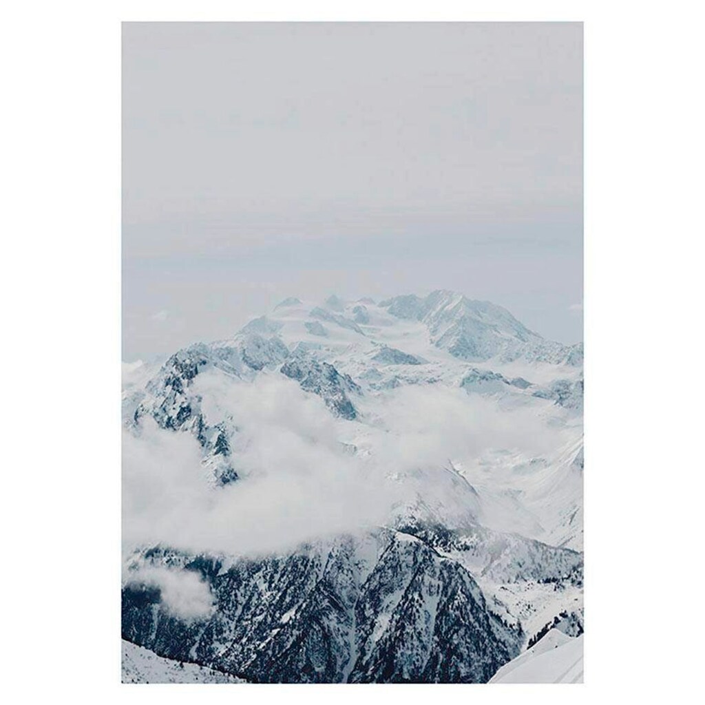 Komar Poster »Mountains Clouds«, Natur, Höhe: 40cm