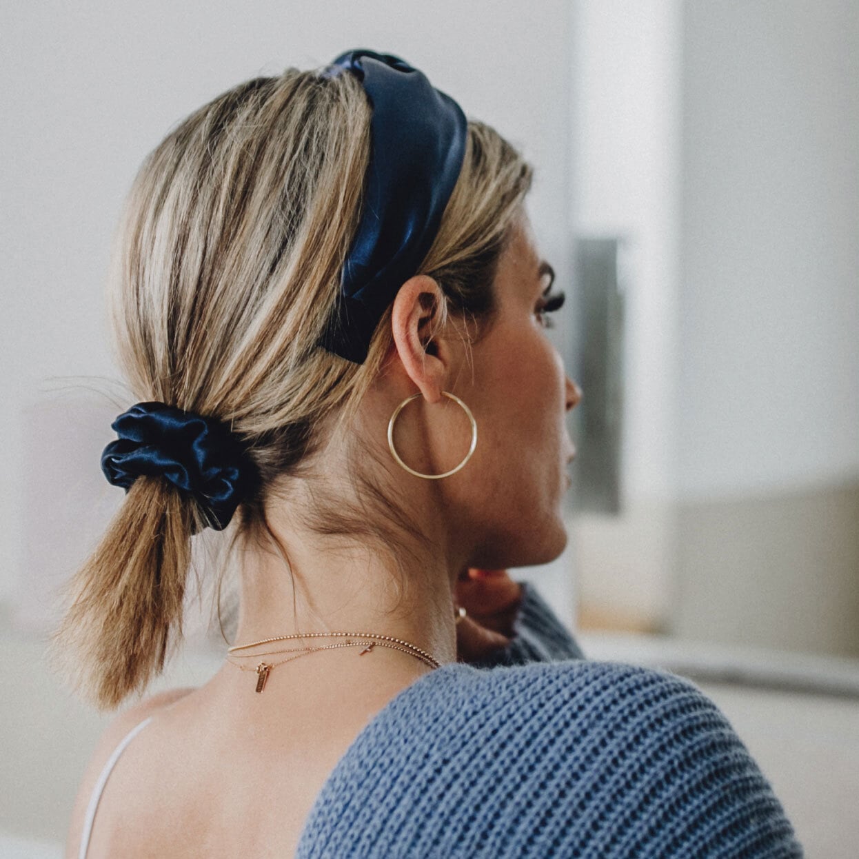 AILORIA Diadem »Set 3 Scrunchies M aus Seide DOUX«