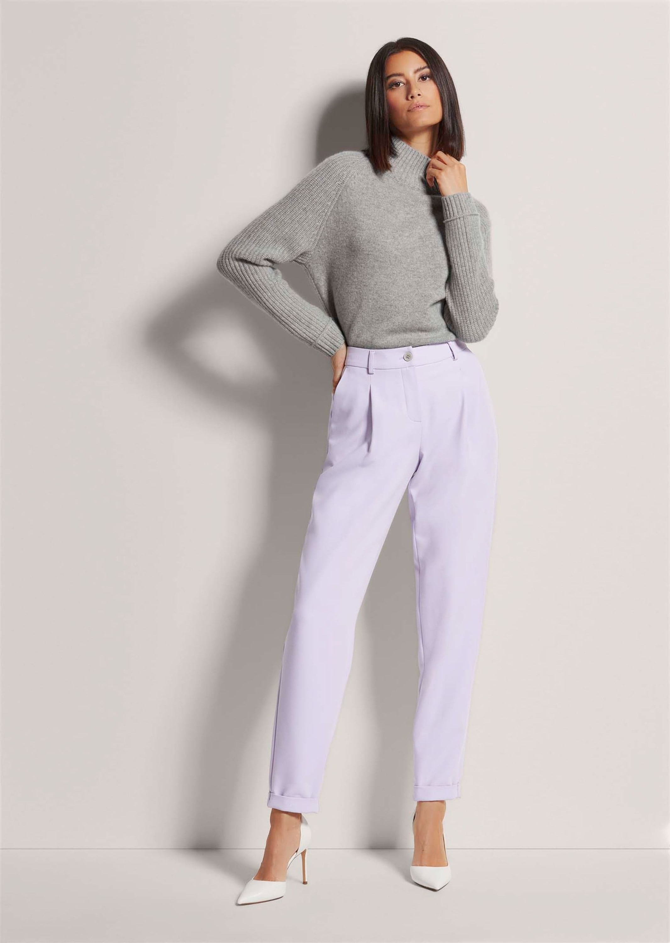 MADELEINE Bundfaltenhose »Hose Bundfaltenhose mit Saumaufschlag«