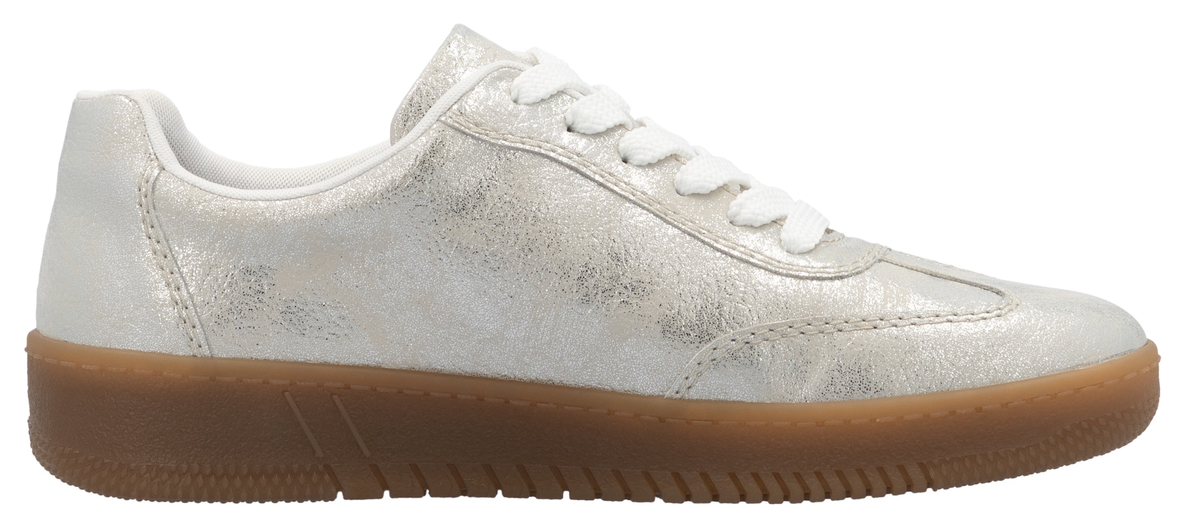 RIEKER Sport Plateausneaker, Freizeitschuh, Halbschuh, Schnürschuh in veganer Verarbeitung