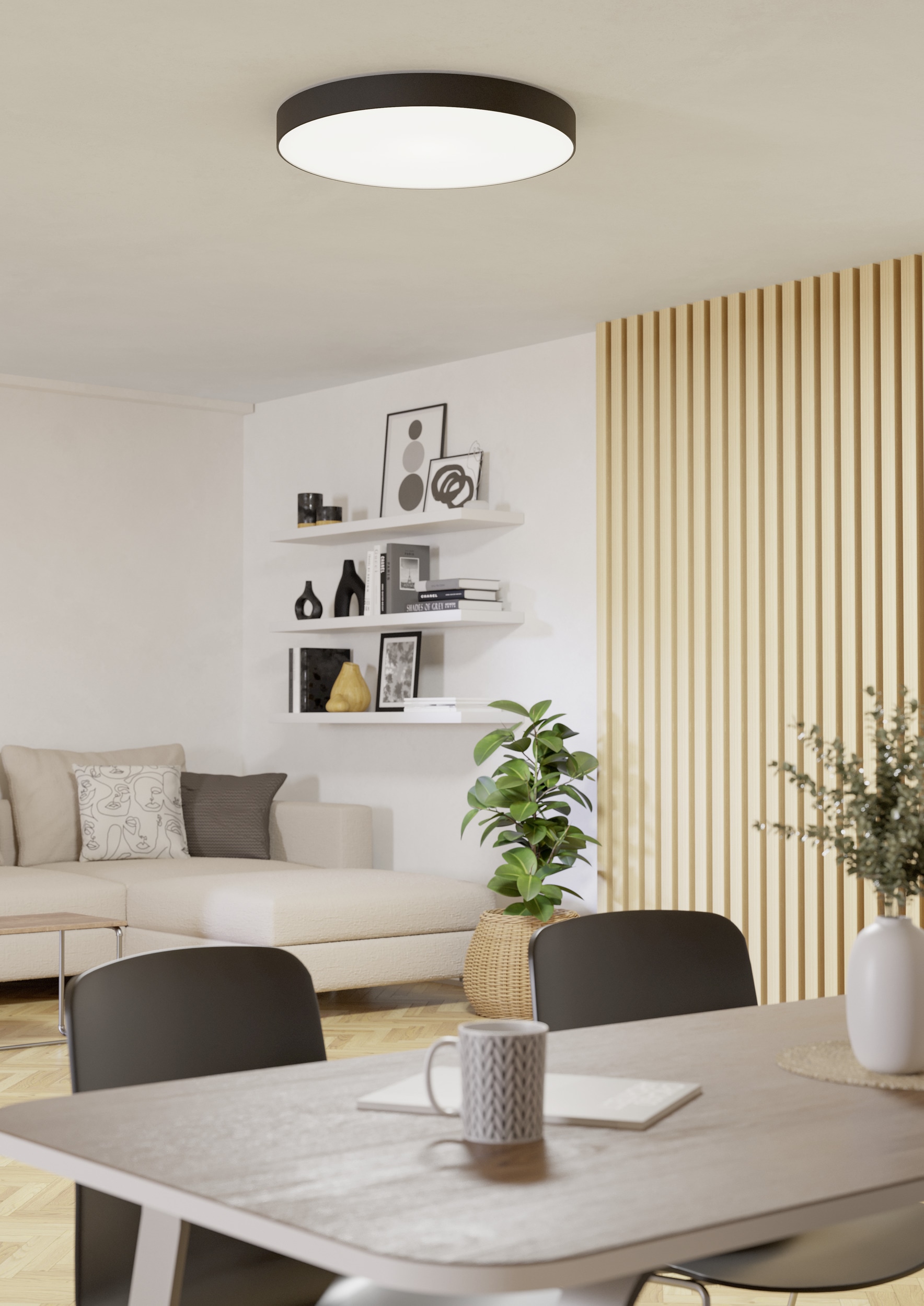 EGLO LED Deckenleuchte »GALLIZZI-Z Deckenlampe - Kunststoff - LED - 36,5W - IP20« LED-Modul 1 Stk. Kaltweiß | Neutralweiß | RGB | Warmweiß Wohzimmerlampe, Esszimmerlampe, Flur, Schlafzimmer, H7 x Ø69 cm