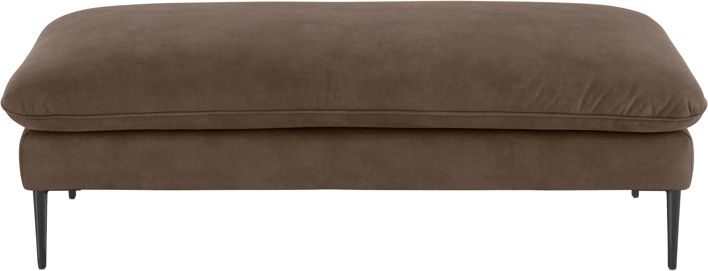 W.SCHILLIG Hocker »enjoy&MORE«, Füße schwarz pulverbeschichtet, Breite 151 cm
