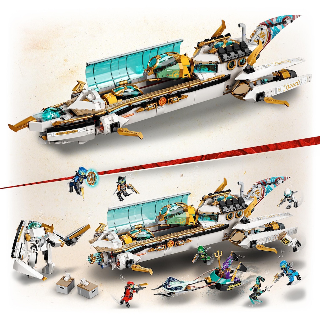 LEGO® Konstruktionsspielsteine »Wassersegler (71756), LEGO® NINJAGO®«, (1159 St.)