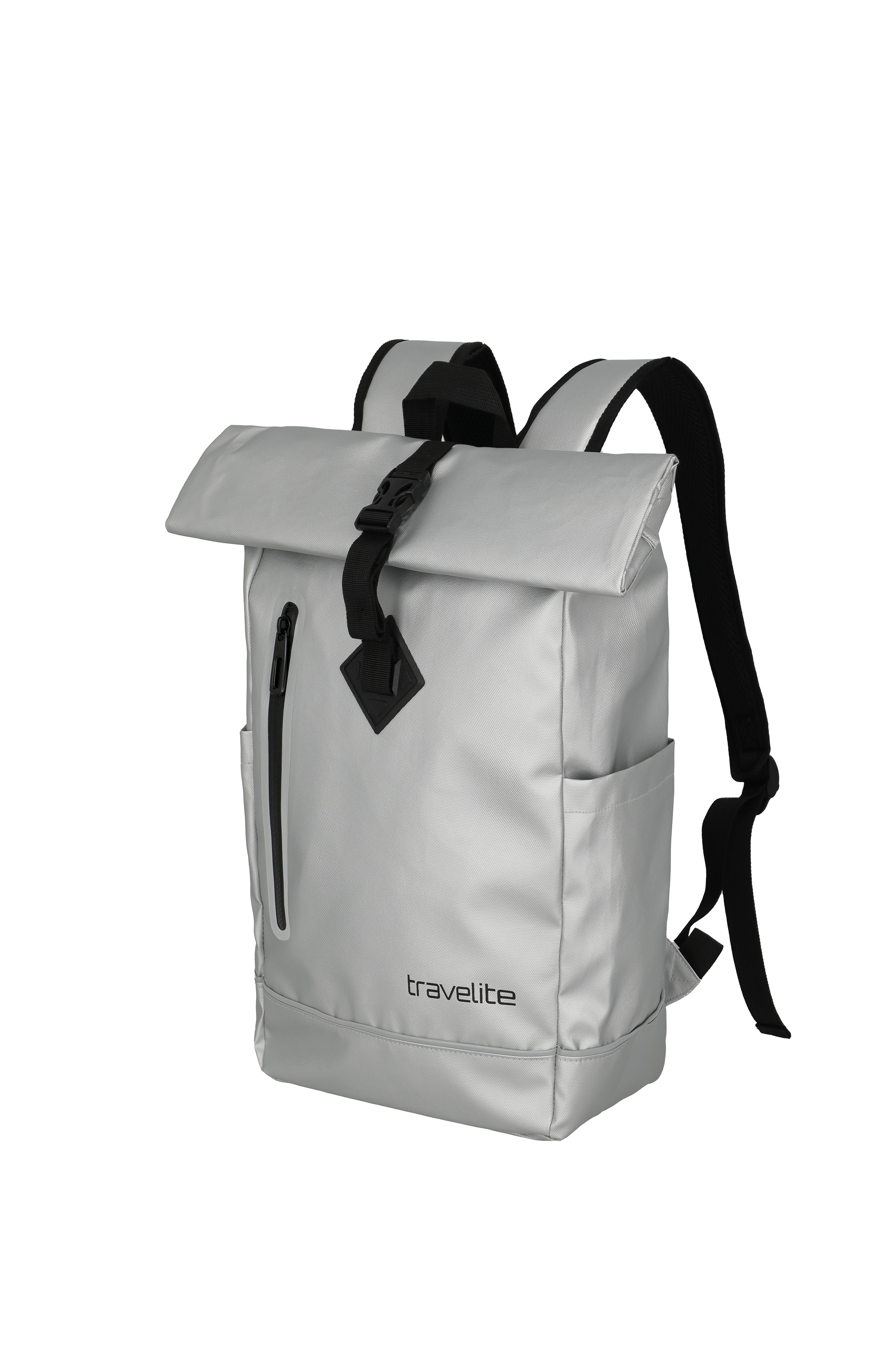 travelite Freizeitrucksack »BASICS Roll-Up Rucksack aus Plane« mit variablem Roll-Up-Verschluss