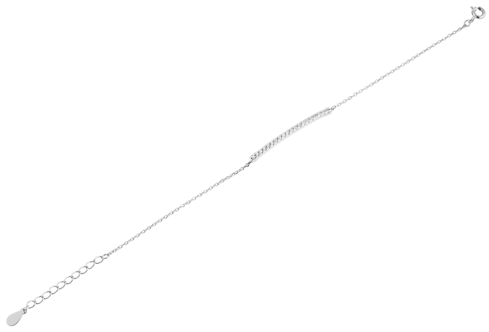 Adelia´s Armband »Damen Armband aus 925 Silber mit Zirkonia 16+3 cm«