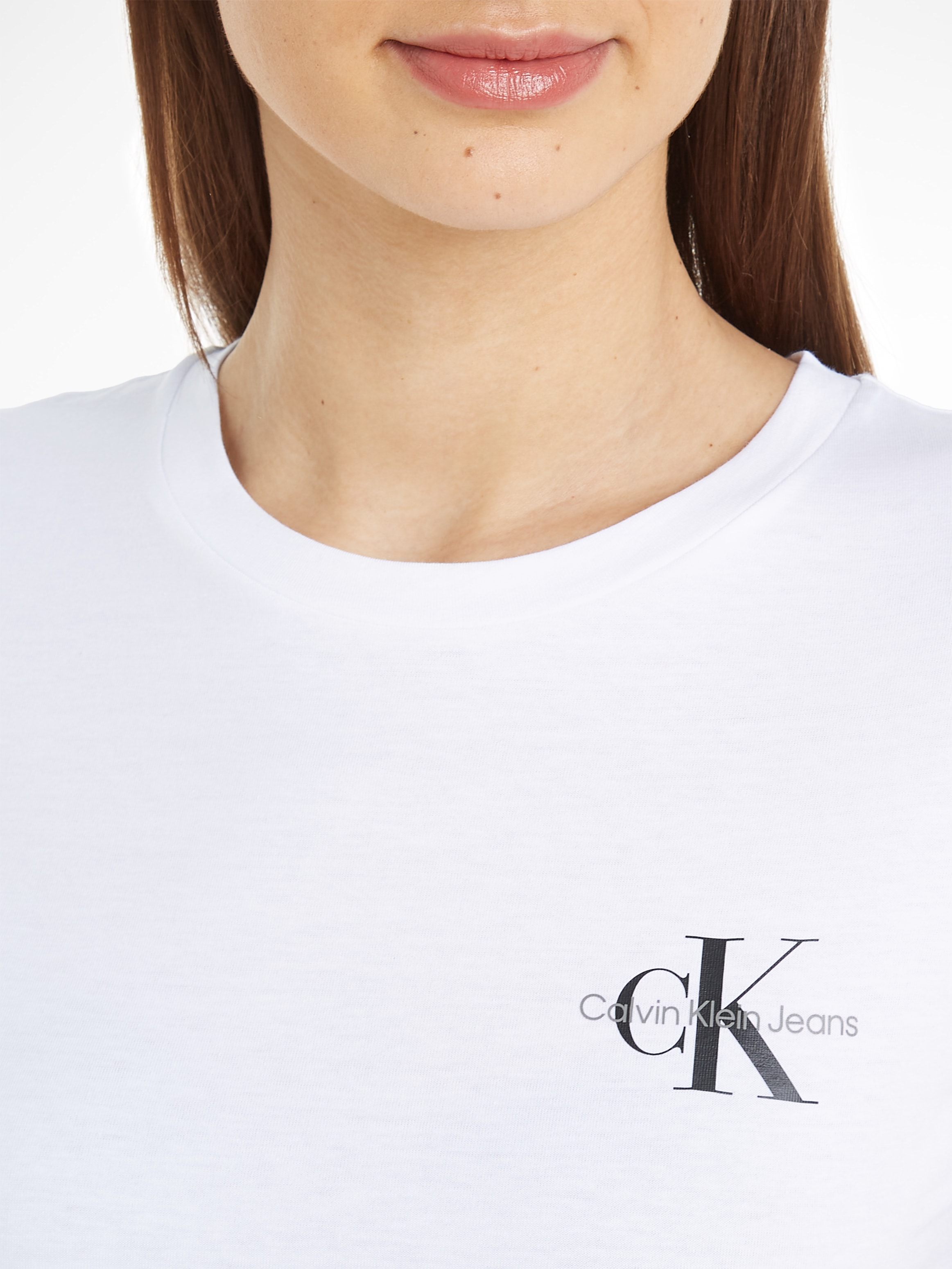 Calvin Klein Jeans Rundhalsshirt »2-PACK MONOLOGO SLIM TEE«, mit Calvin Klein Jeans Logoprint auf der Brust