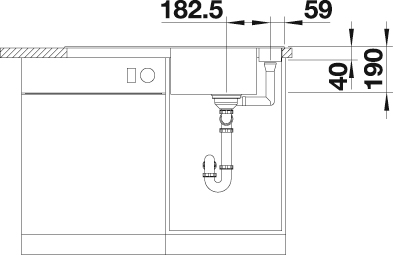 Blanco Granitspüle »AXIA III 5 S« aus SILGRANIT®, inkl. Glasschneidebrett
