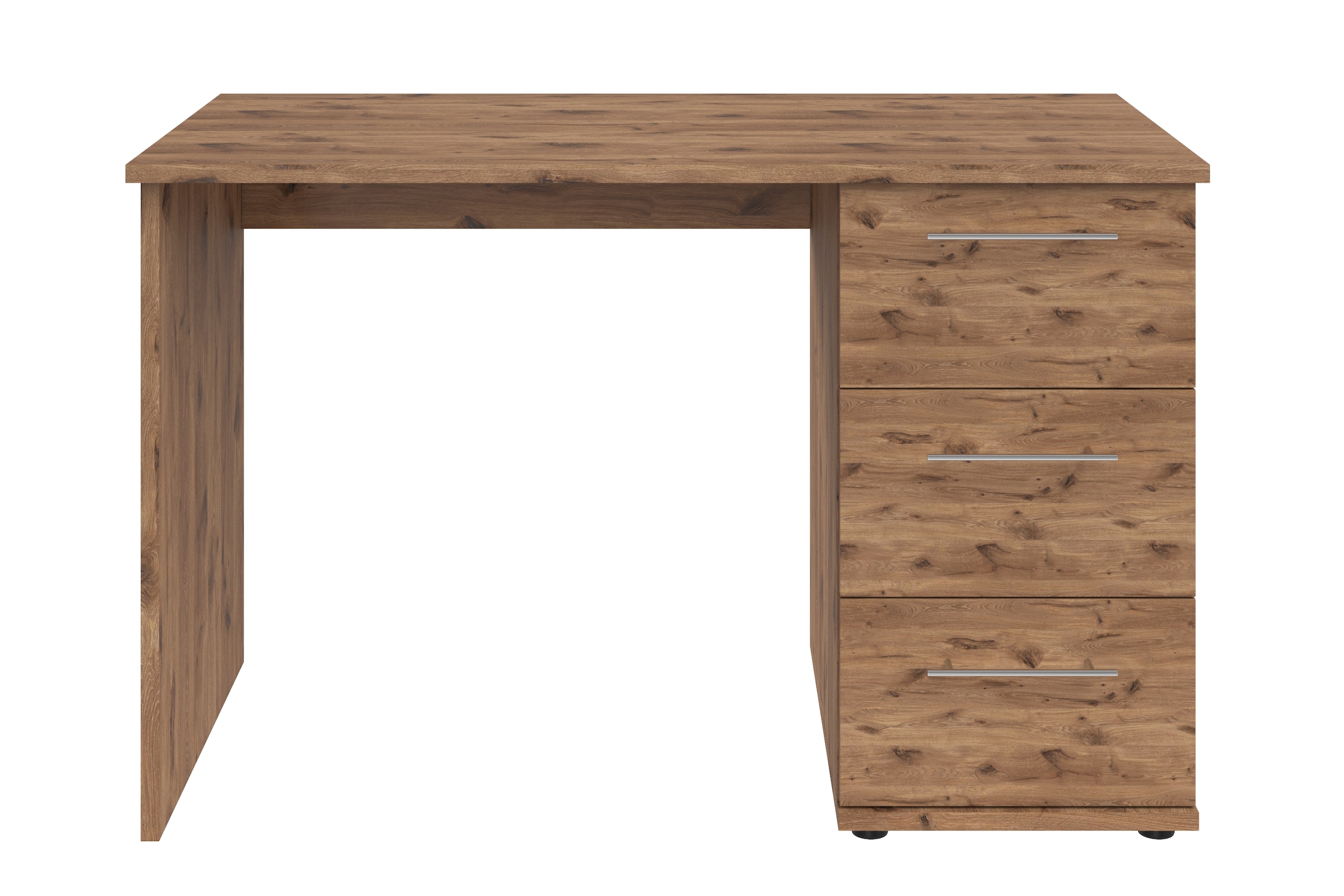 VOGL Möbelfabrik Schreibtisch »Tobi, optional mit Tastaturauszug,«, mit 3 Schubkästen, Breite 115 cm, Made in Germany