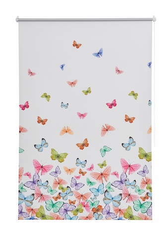 Home affaire Seitenzugrollo »Butterfly«, verdunkelnd, energiesparend, ohne Bohren,... kaufen
