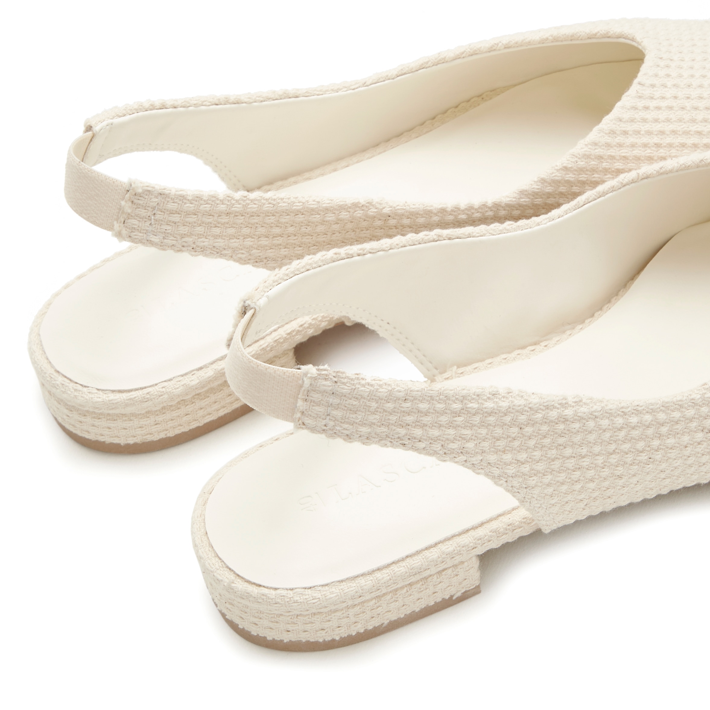 LASCANA Ballerina, Sling-Ballerina mit elastischem Riemchen aus Textil VEGAN