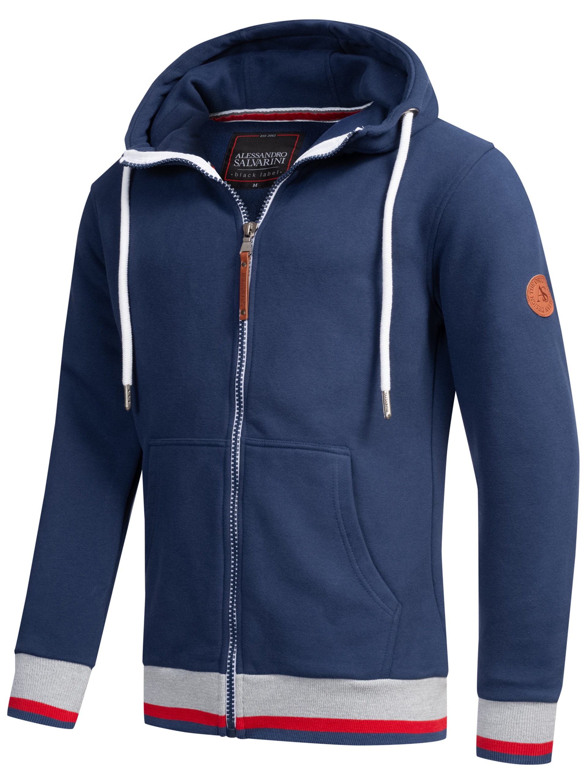 Alessandro Salvarini Sweatjacke »Alessandro Salvarini Herren Hoodie AS310«