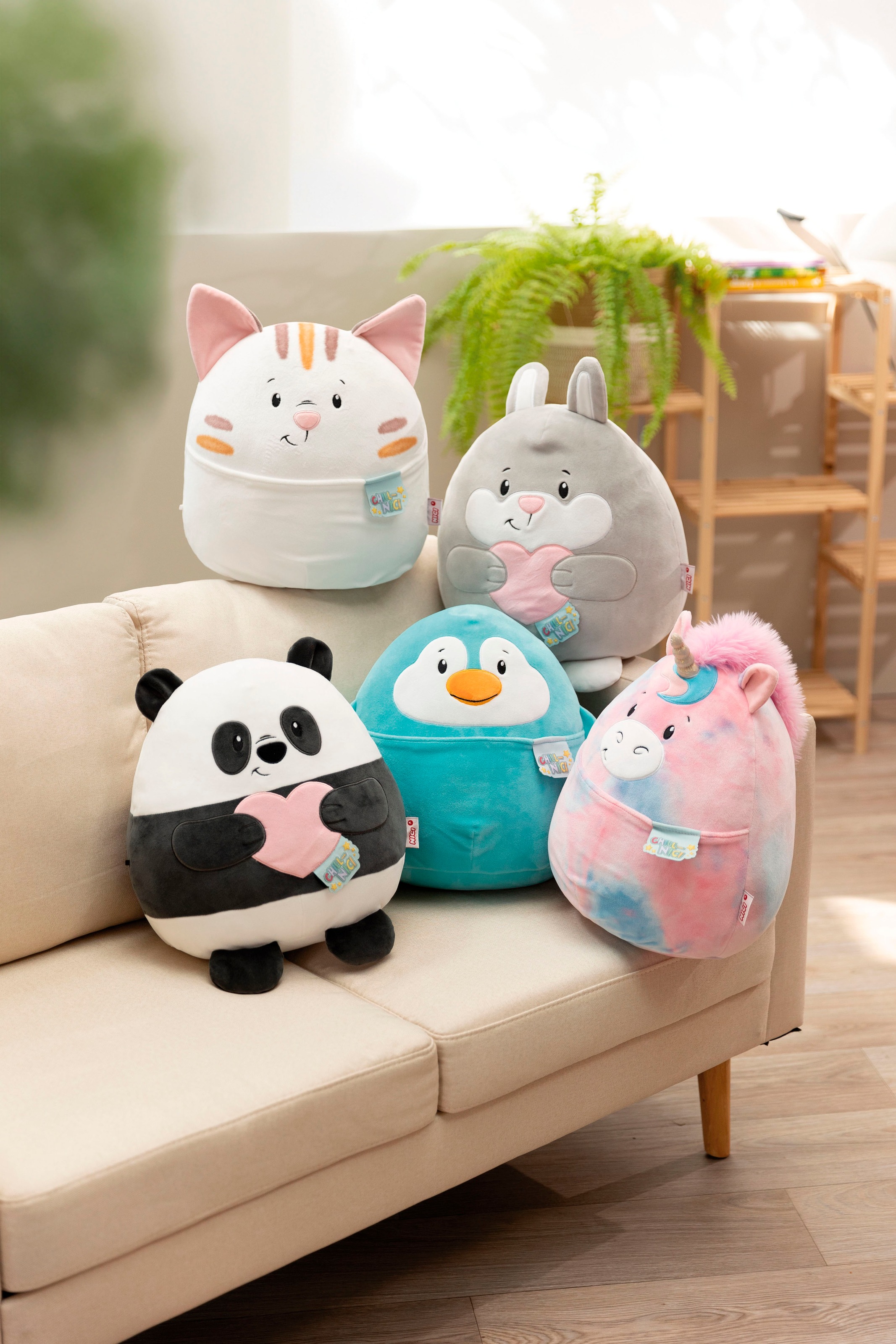 Nici Kuscheltier »Chill-NICI Panda mit Herz 20 cm«