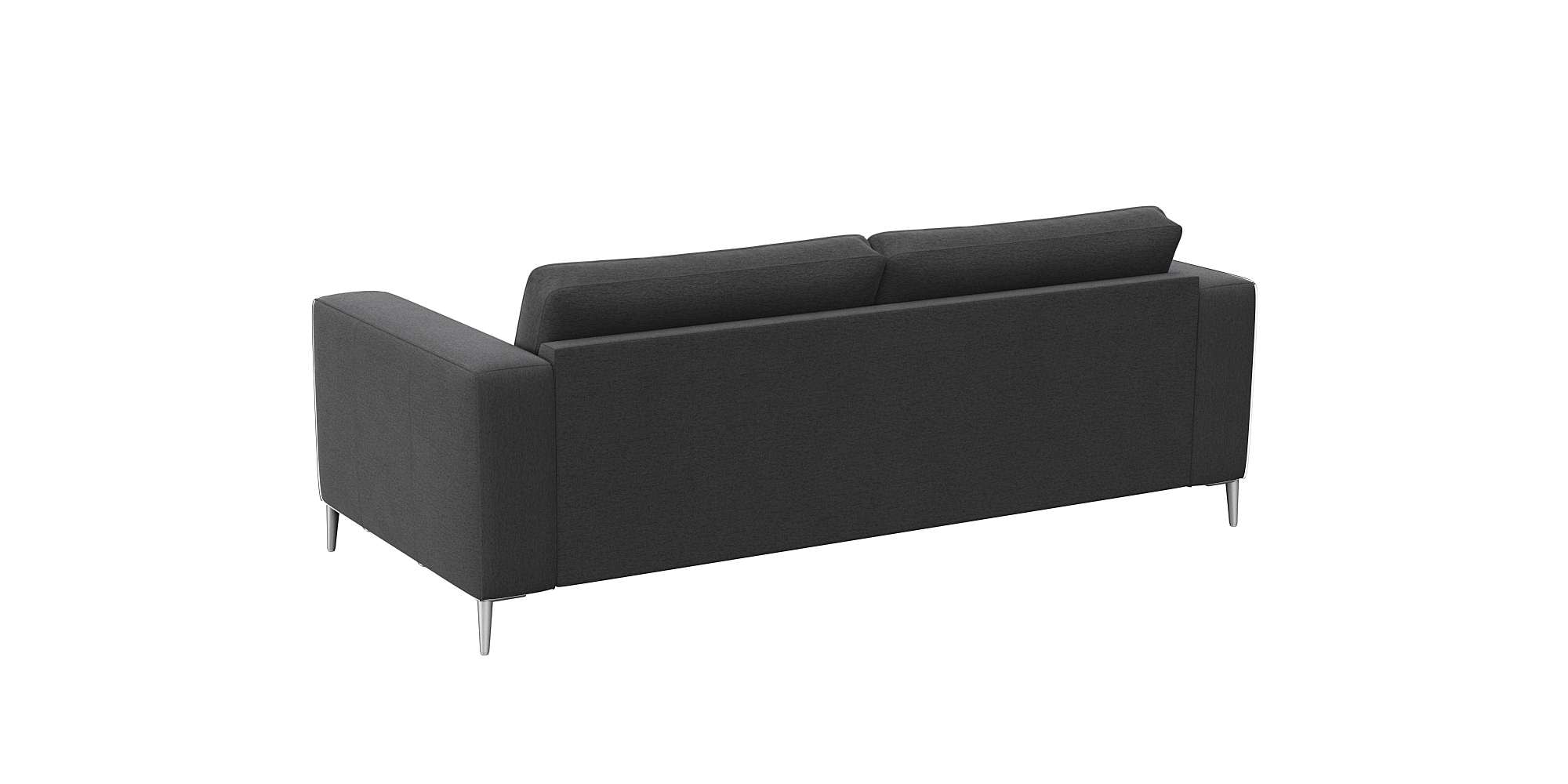 FLEXLUX 2,5-Sitzer »Fiore, super Sitzkomfort durch Kaltschaum im Sitz,« breite Armlehnen, Füße Alu